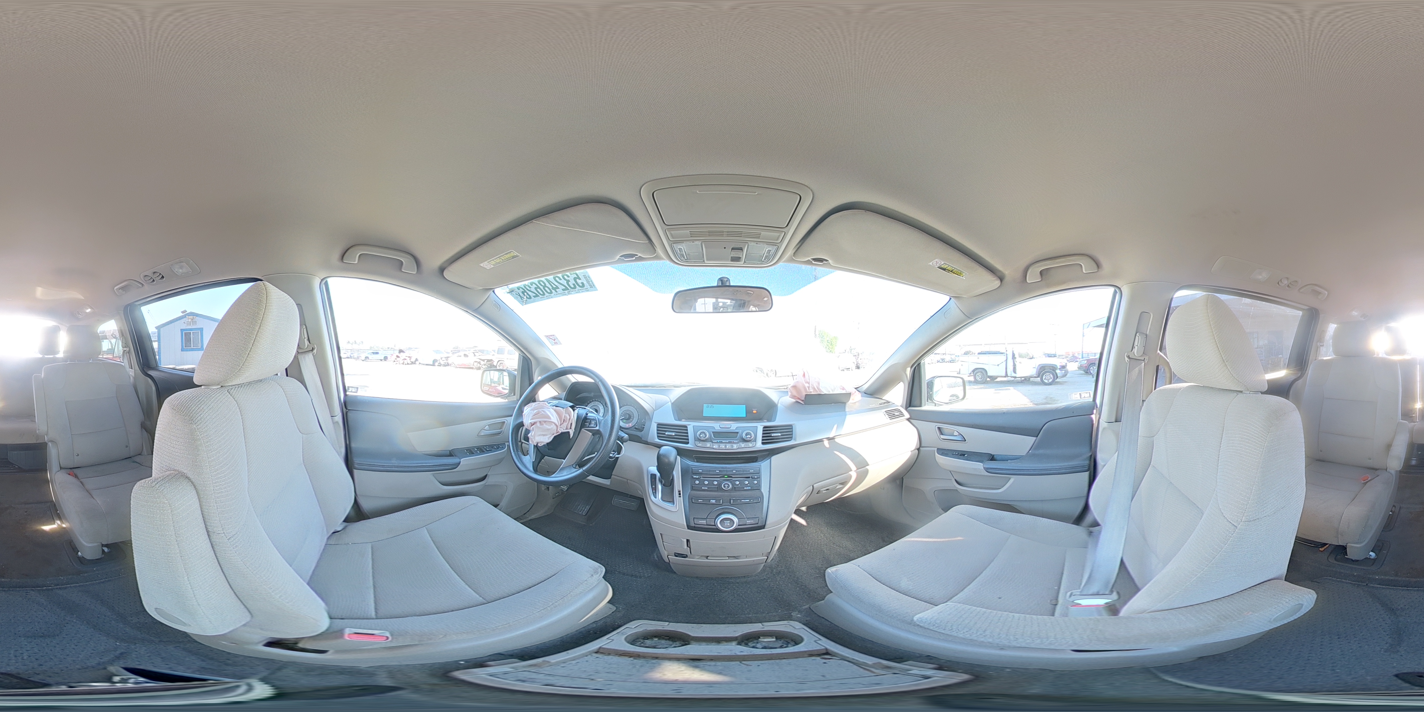 2011 Honda Odyssey Lx White vin: 5FNRL5H22BB040716