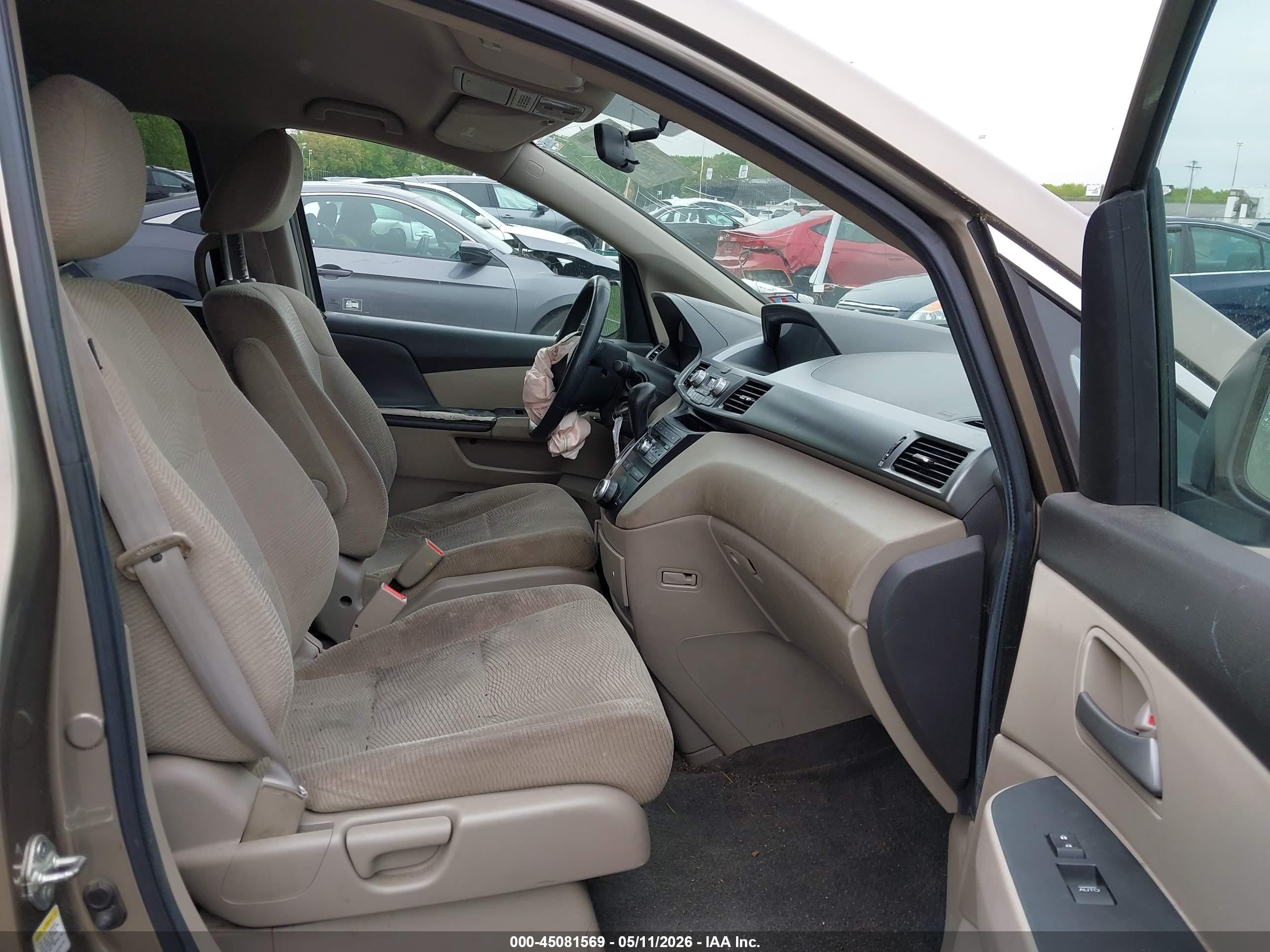 2012 Honda Odyssey Lx Коричневый vin: 5FNRL5H22CB127825