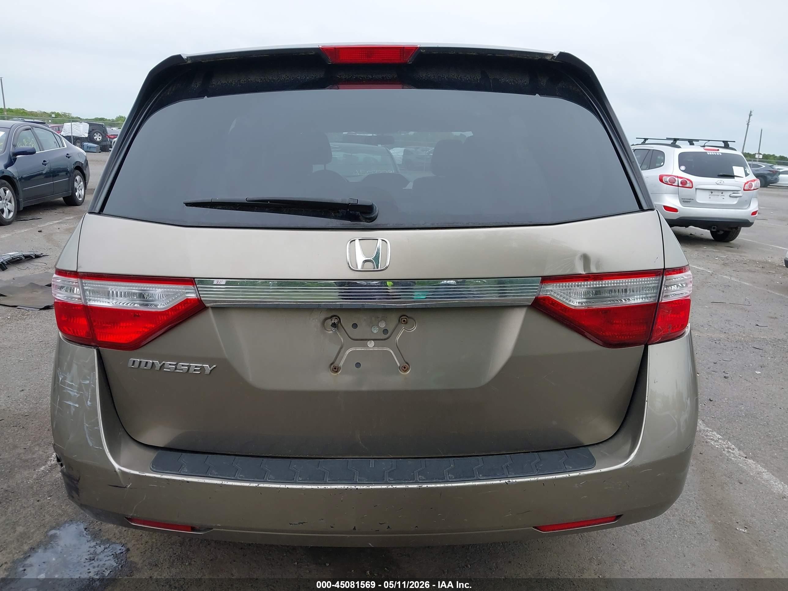 2012 Honda Odyssey Lx Коричневый vin: 5FNRL5H22CB127825