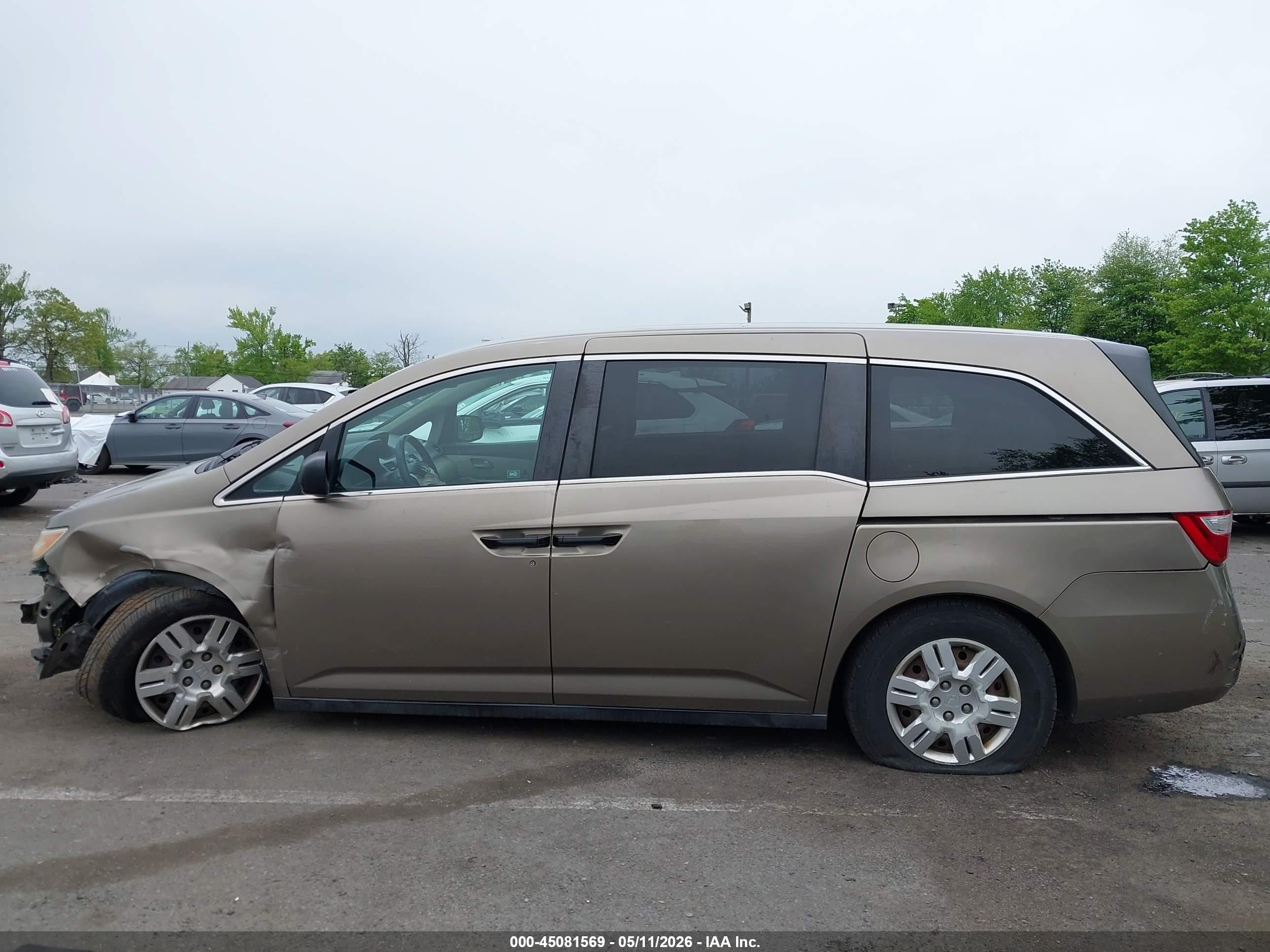 2012 Honda Odyssey Lx Коричневый vin: 5FNRL5H22CB127825