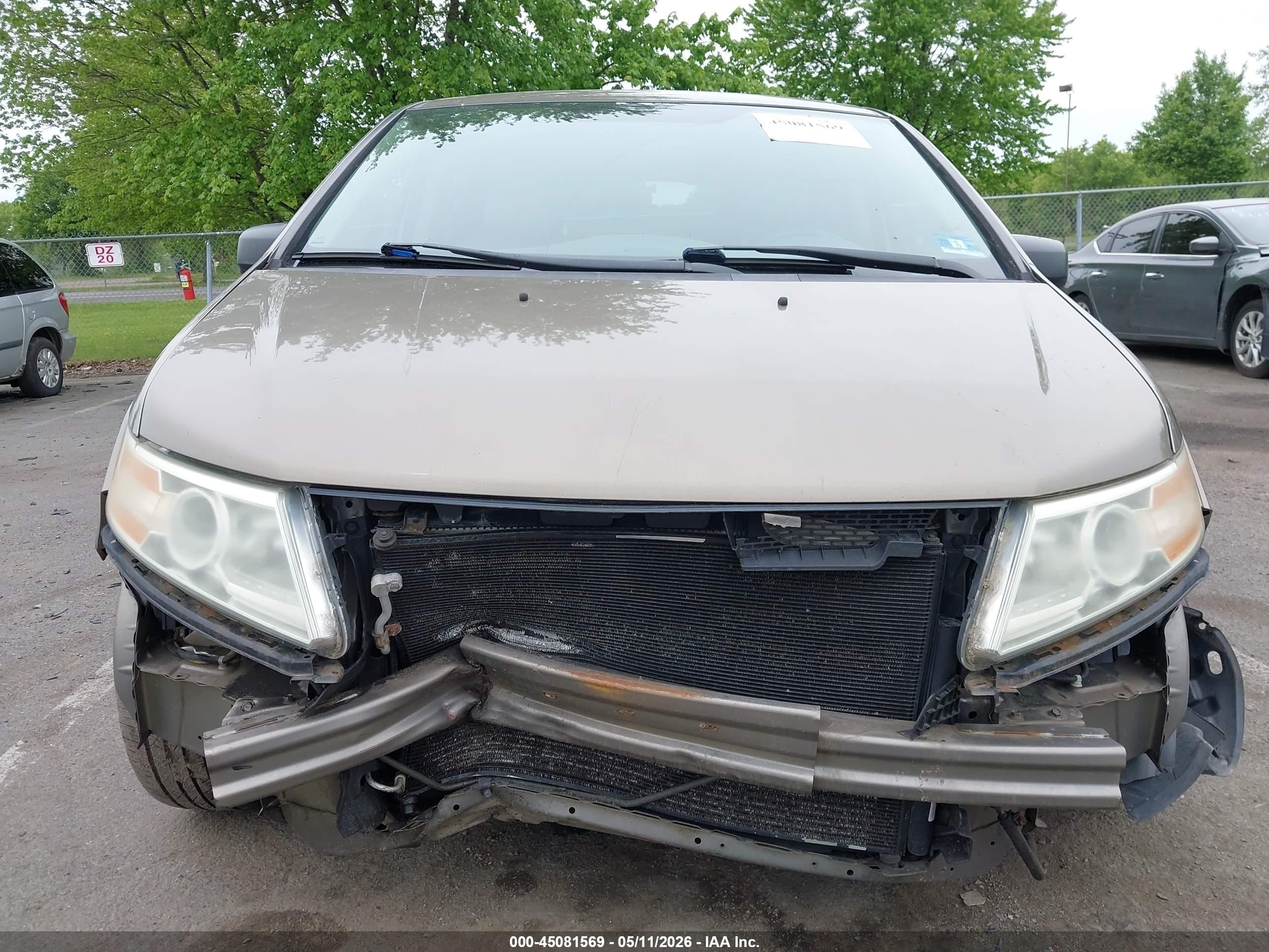 2012 Honda Odyssey Lx Коричневый vin: 5FNRL5H22CB127825