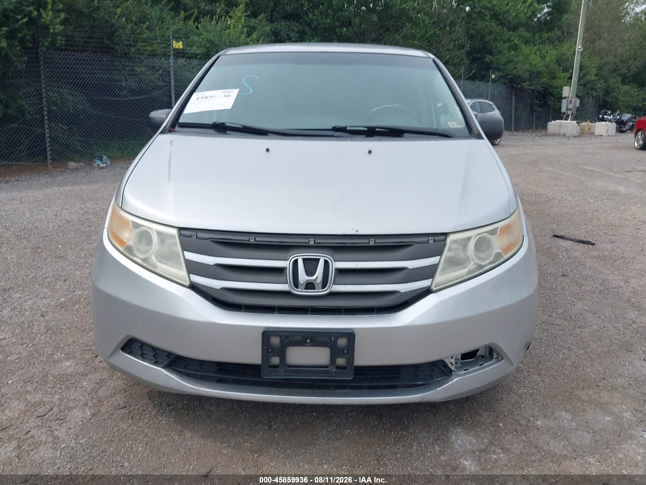 2013 Honda Odyssey Lx Серебряный vin: 5FNRL5H22DB062802