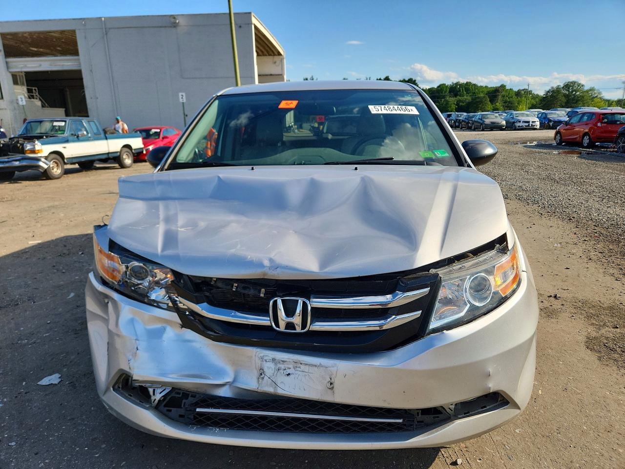 2014 Honda Odyssey Lx Silver vin: 5FNRL5H22EB005873