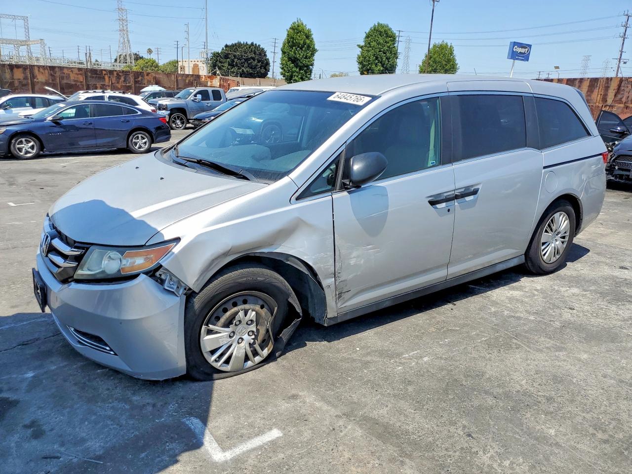 2015 Honda Odyssey Lx Silver vin: 5FNRL5H22FB023646