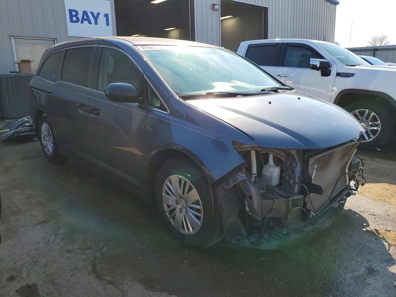 2015 Honda Odyssey Lx Gray vin: 5FNRL5H22FB095494