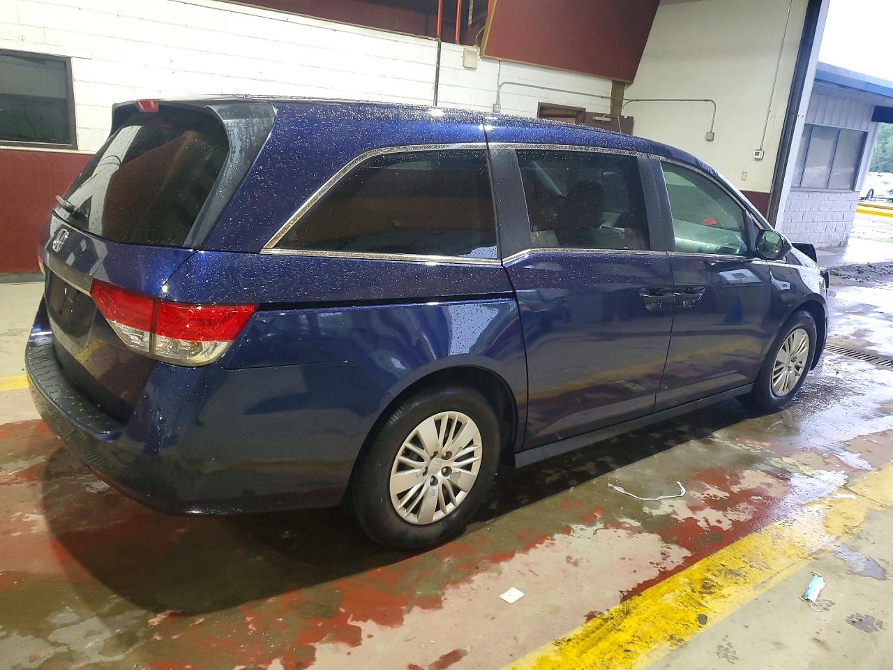 2015 Honda Odyssey Lx Blue vin: 5FNRL5H22FB112343