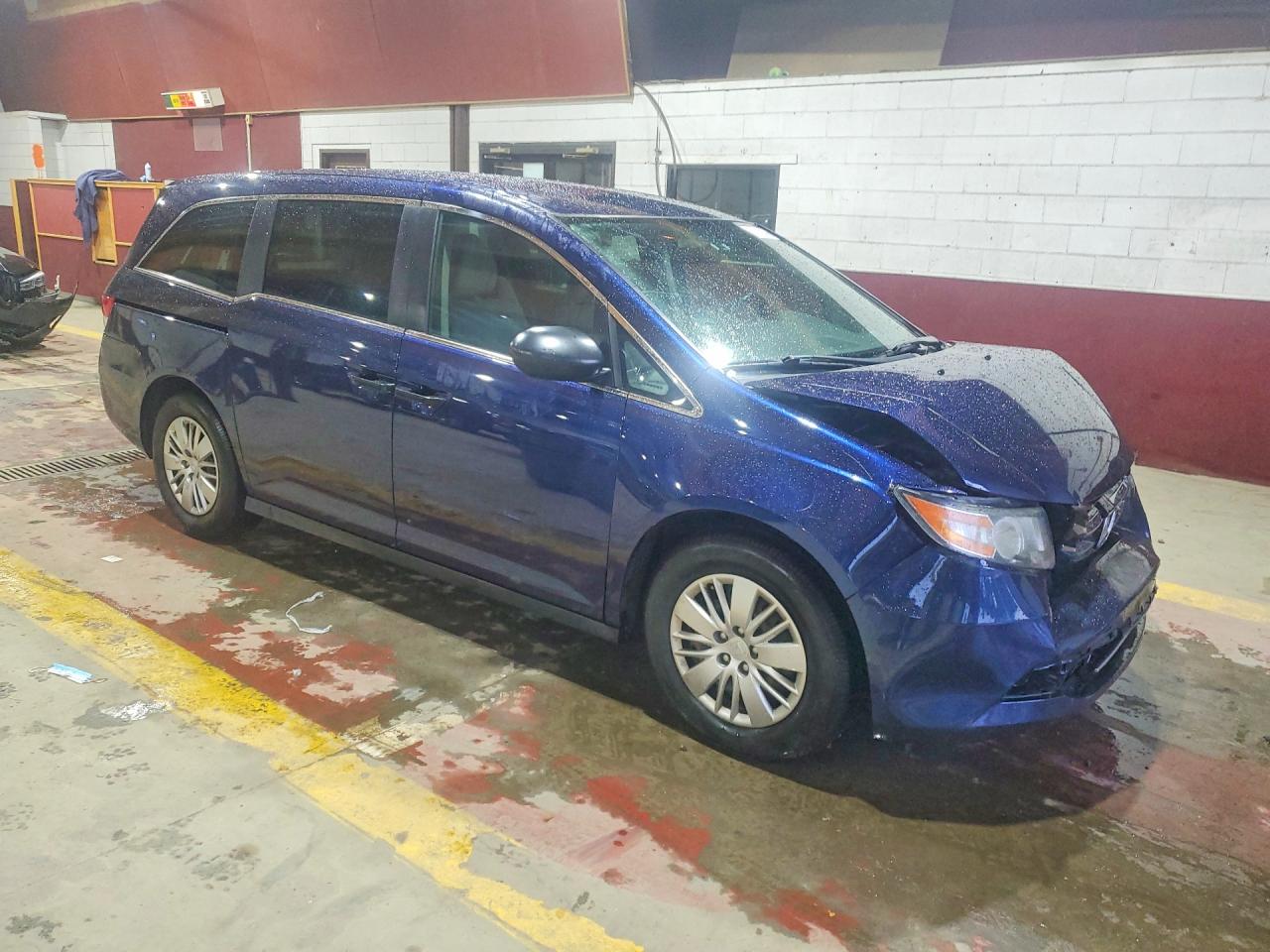 2015 Honda Odyssey Lx Blue vin: 5FNRL5H22FB112343