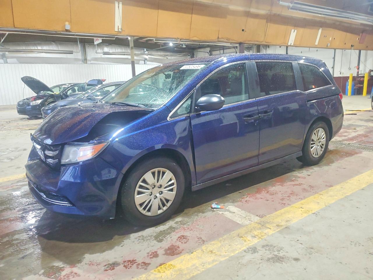 2015 Honda Odyssey Lx Blue vin: 5FNRL5H22FB112343