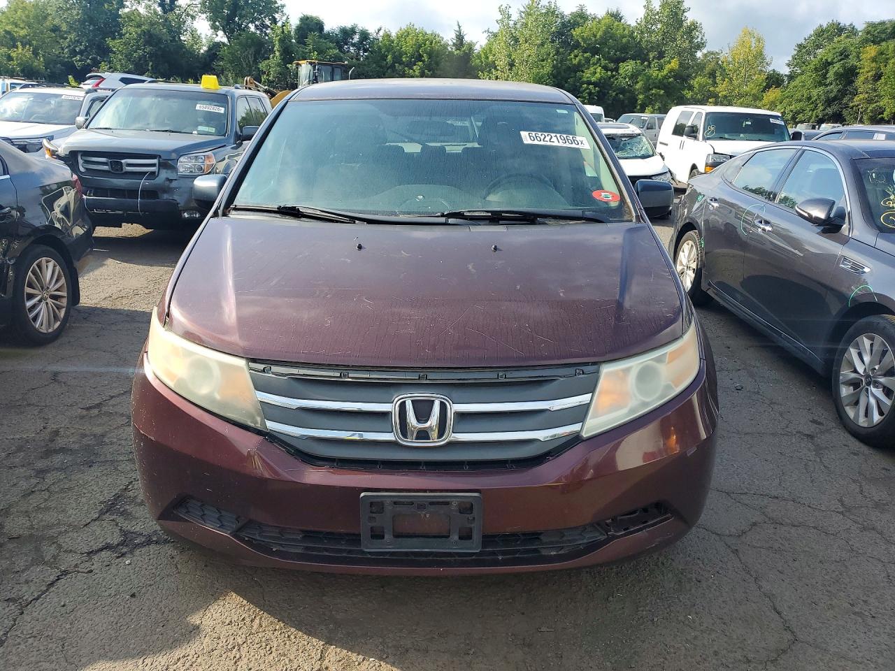 2011 Honda Odyssey Lx Бордовый vin: 5FNRL5H23BB021334