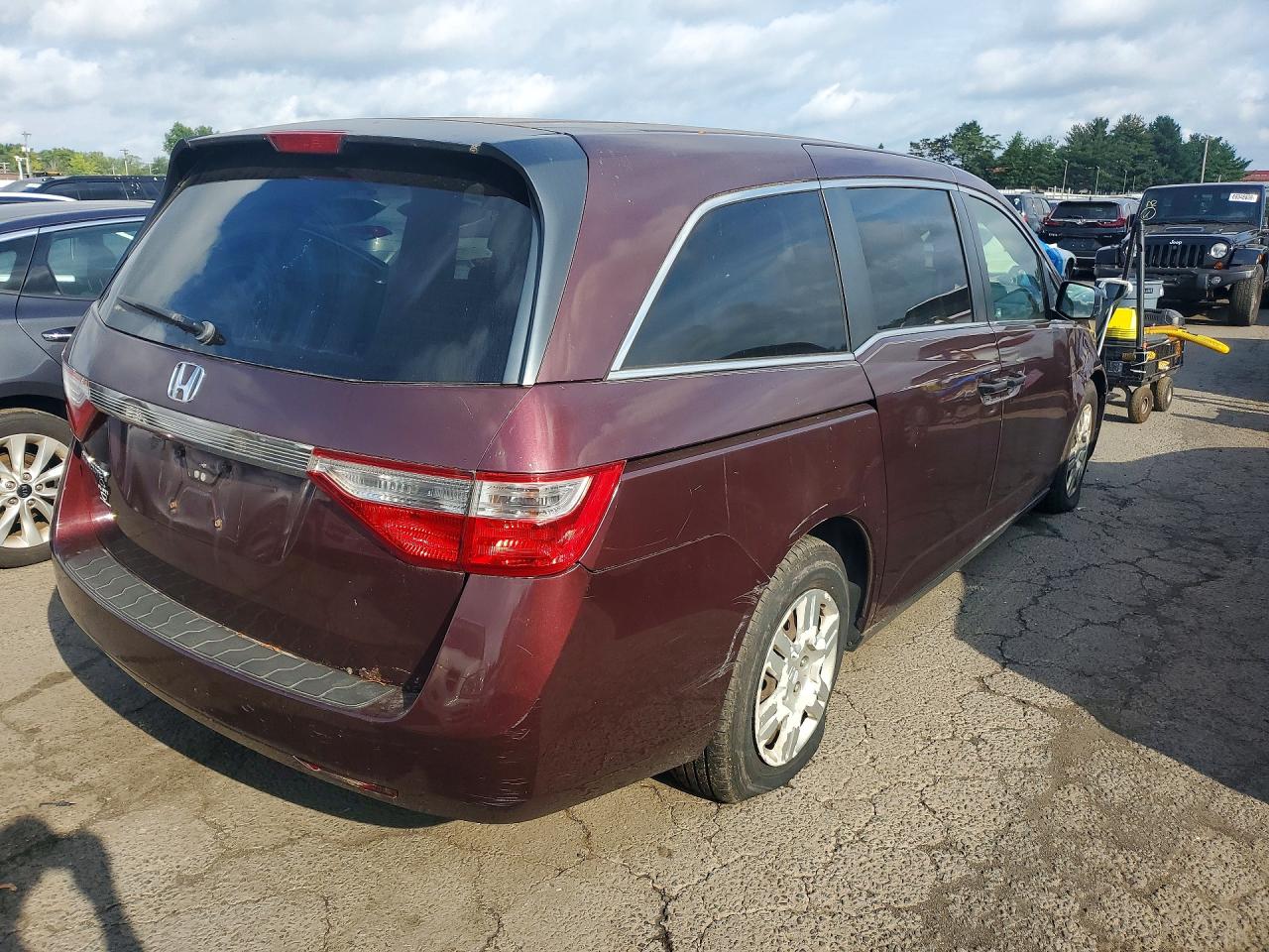 2011 Honda Odyssey Lx Бордовый vin: 5FNRL5H23BB021334