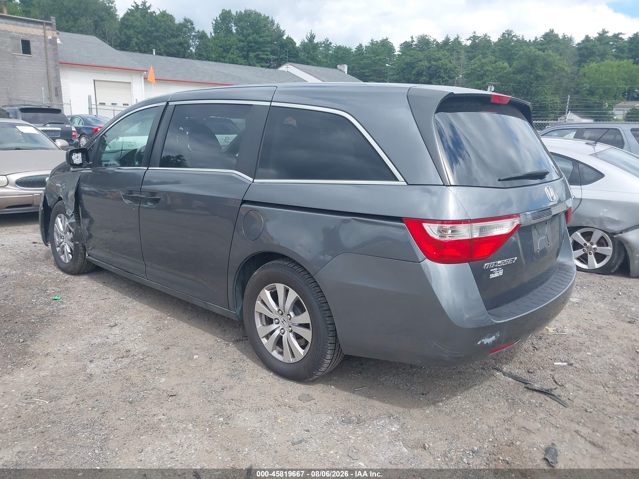 2011 Honda Odyssey Lx Gray vin: 5FNRL5H23BB075636