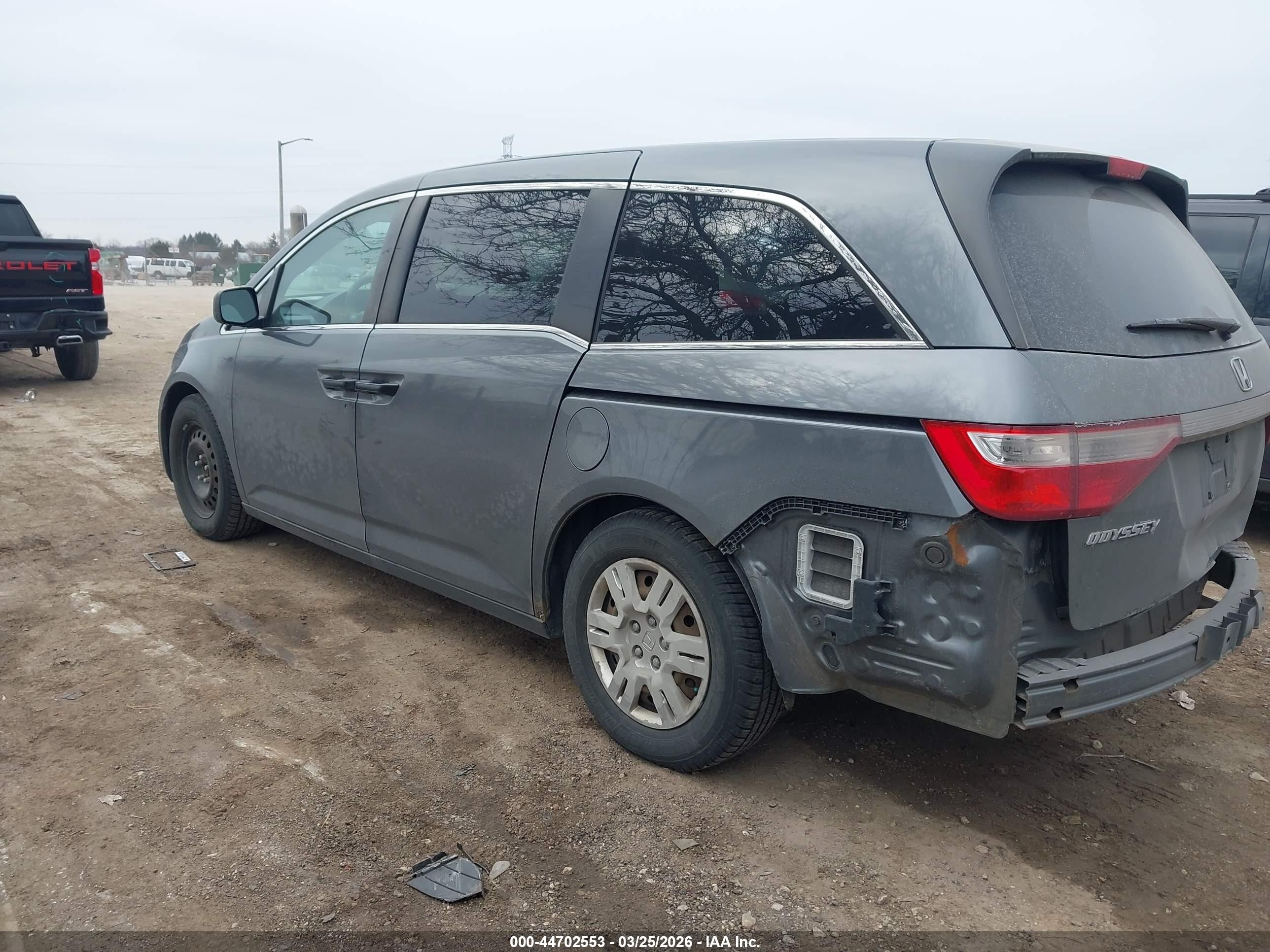 2012 Honda Odyssey Lx Gray vin: 5FNRL5H23CB019827