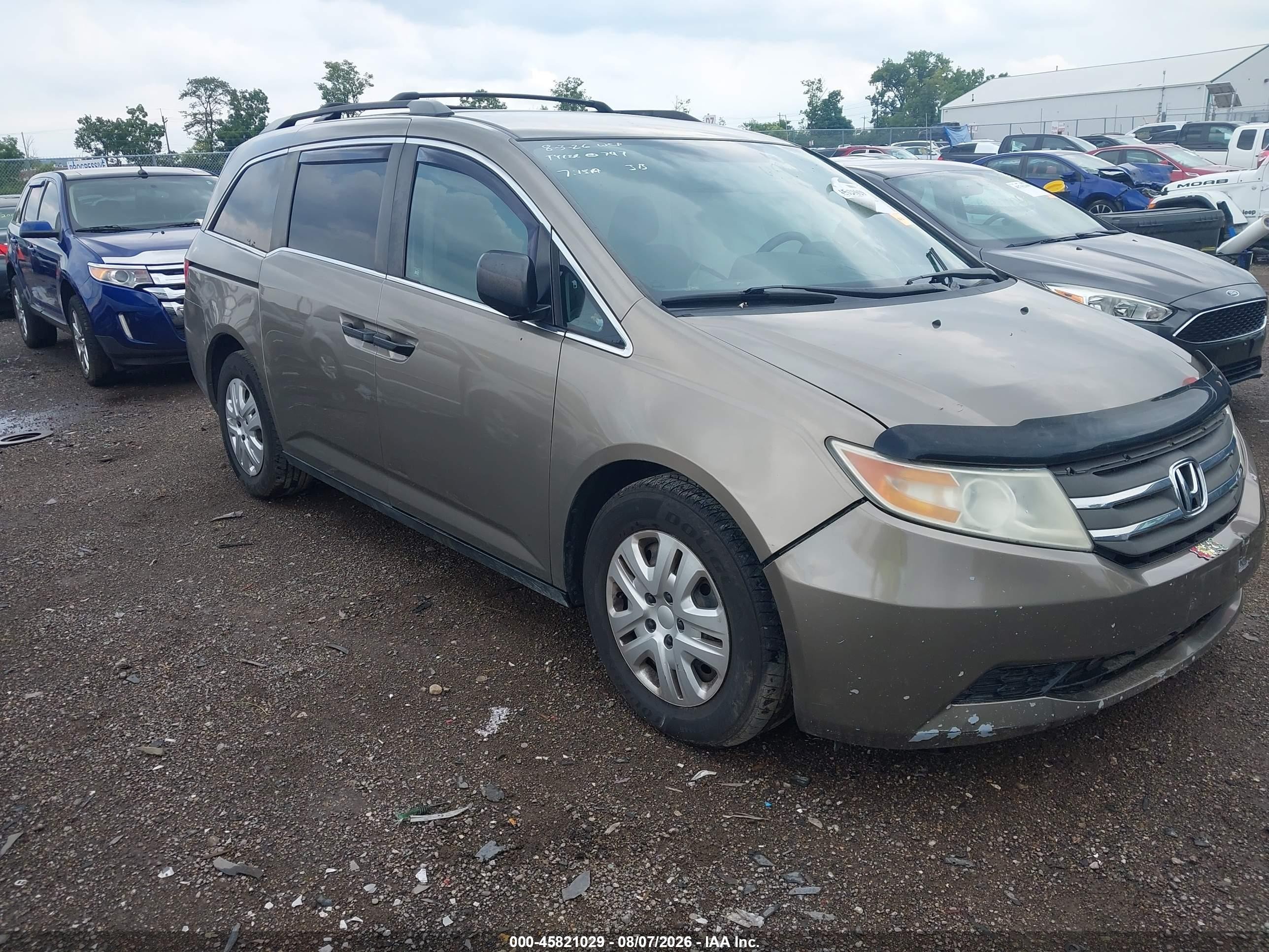 2012 Honda Odyssey Lx Tan vin: 5FNRL5H23CB061205