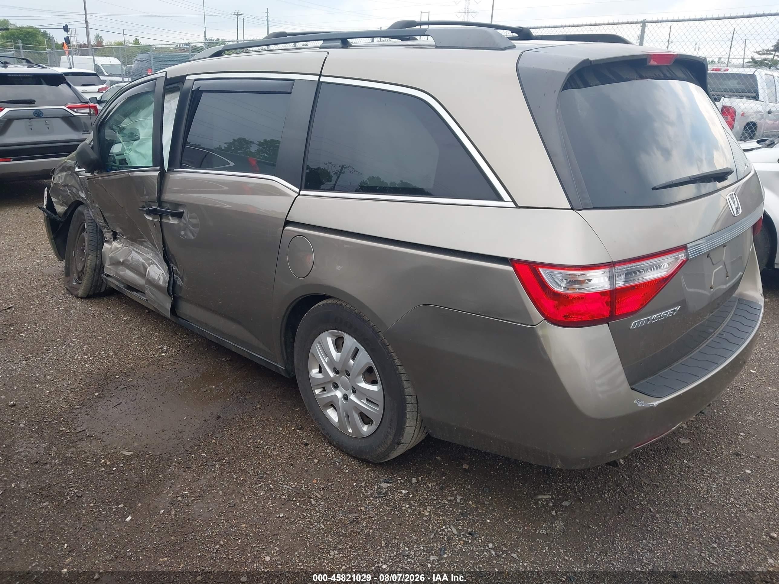 2012 Honda Odyssey Lx Tan vin: 5FNRL5H23CB061205