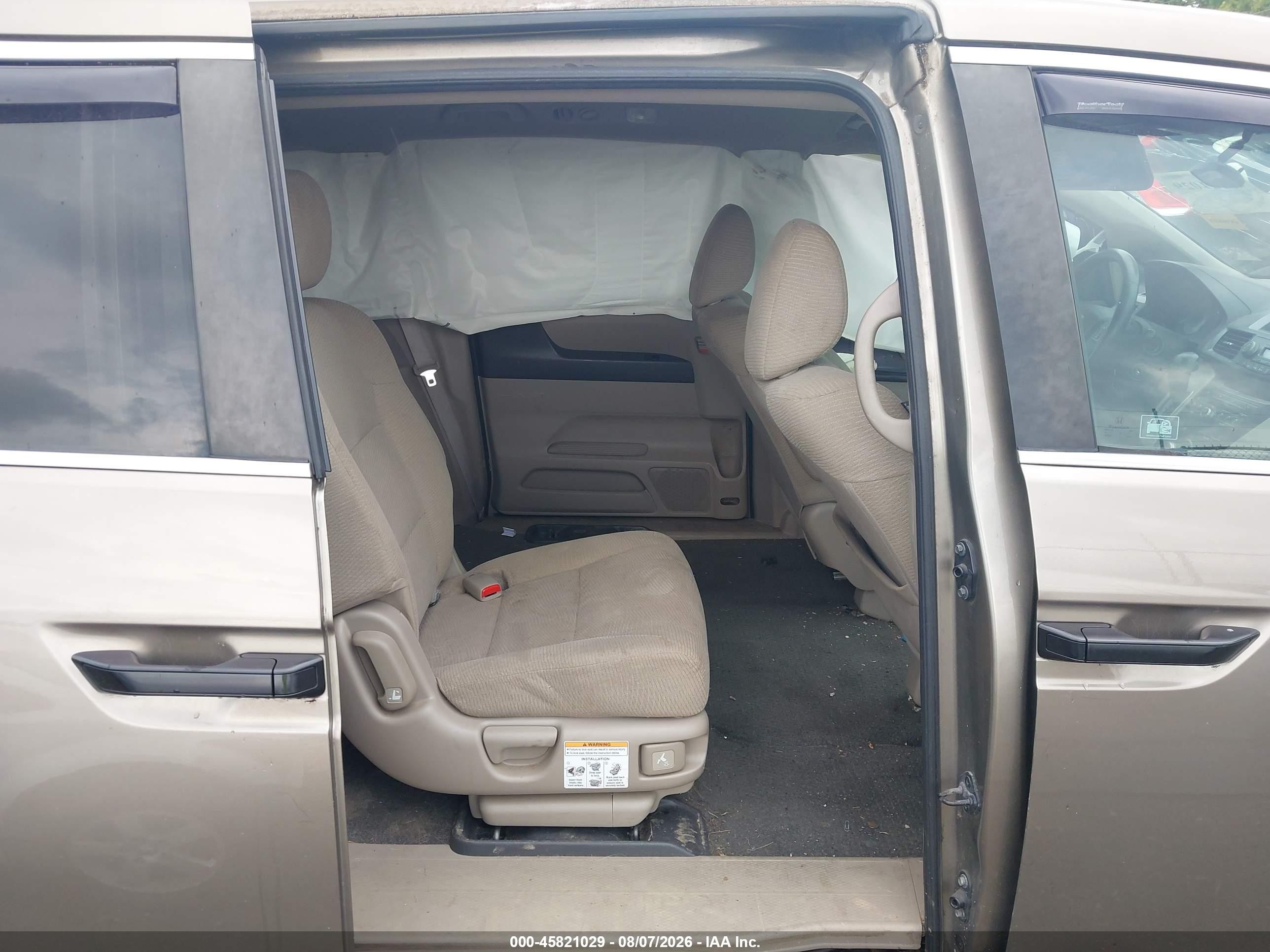 2012 Honda Odyssey Lx Tan vin: 5FNRL5H23CB061205