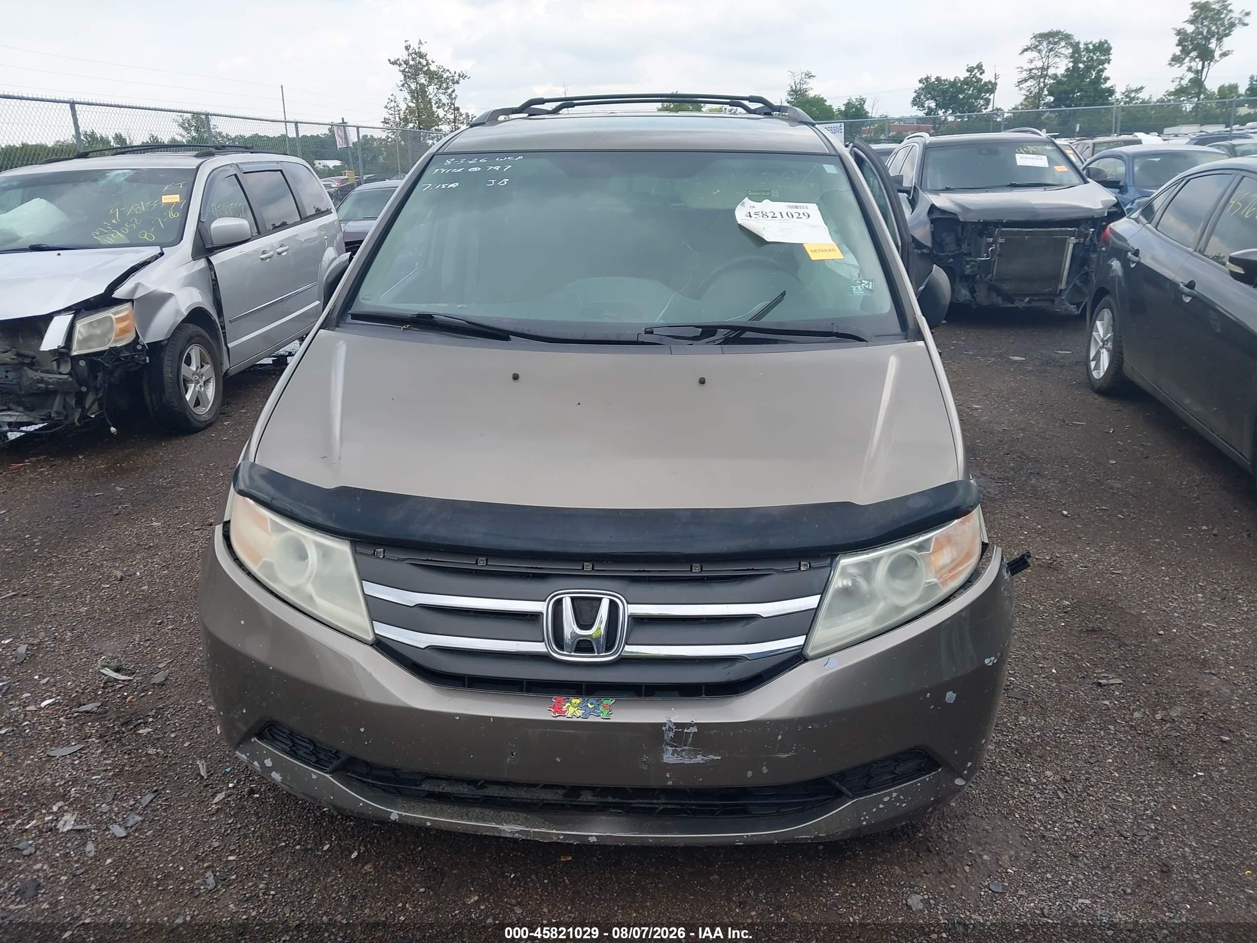 2012 Honda Odyssey Lx Tan vin: 5FNRL5H23CB061205