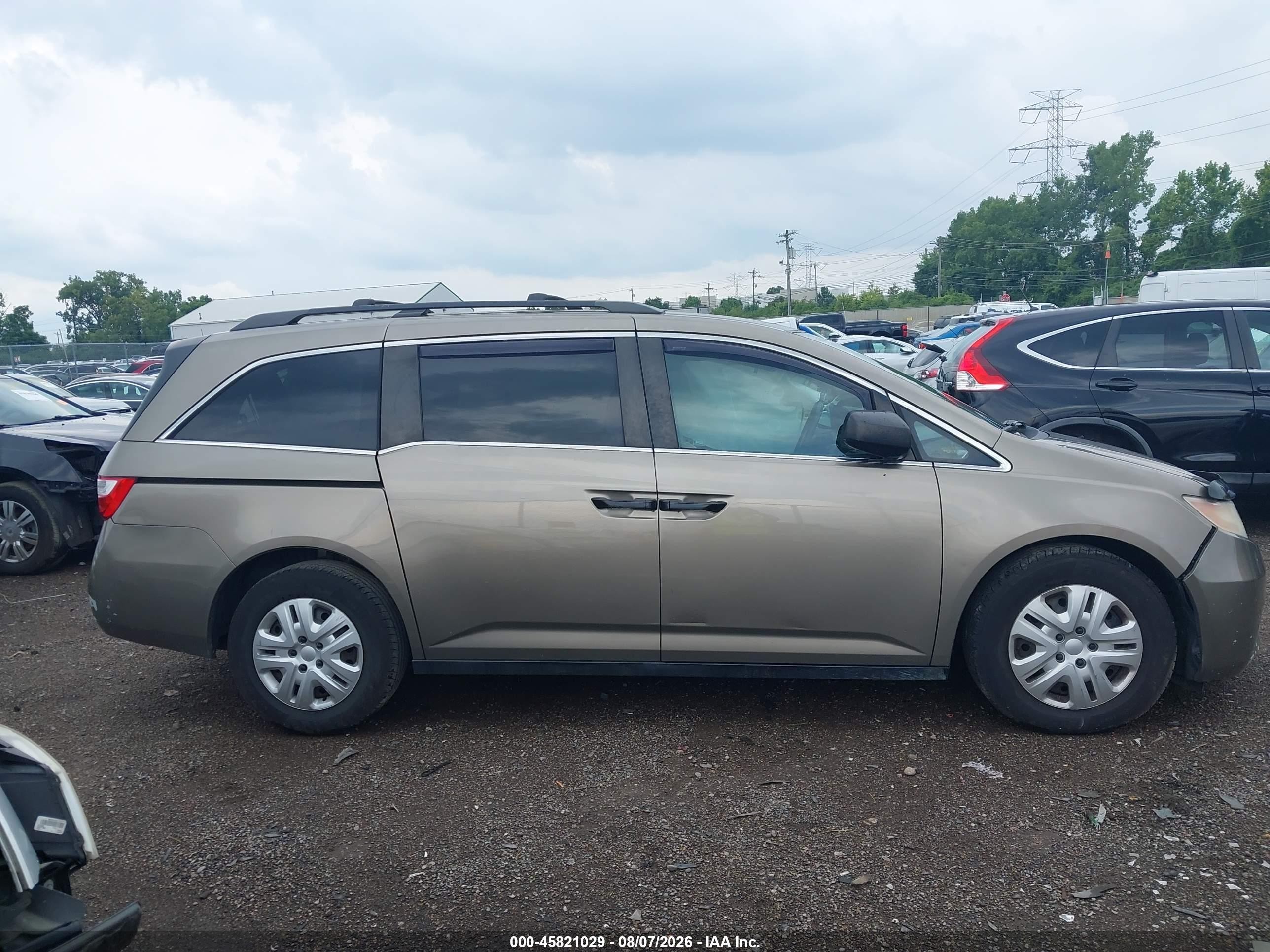 2012 Honda Odyssey Lx Tan vin: 5FNRL5H23CB061205