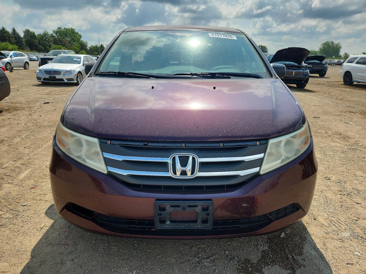 2013 Honda Odyssey Lx Maroon vin: 5FNRL5H23DB005587