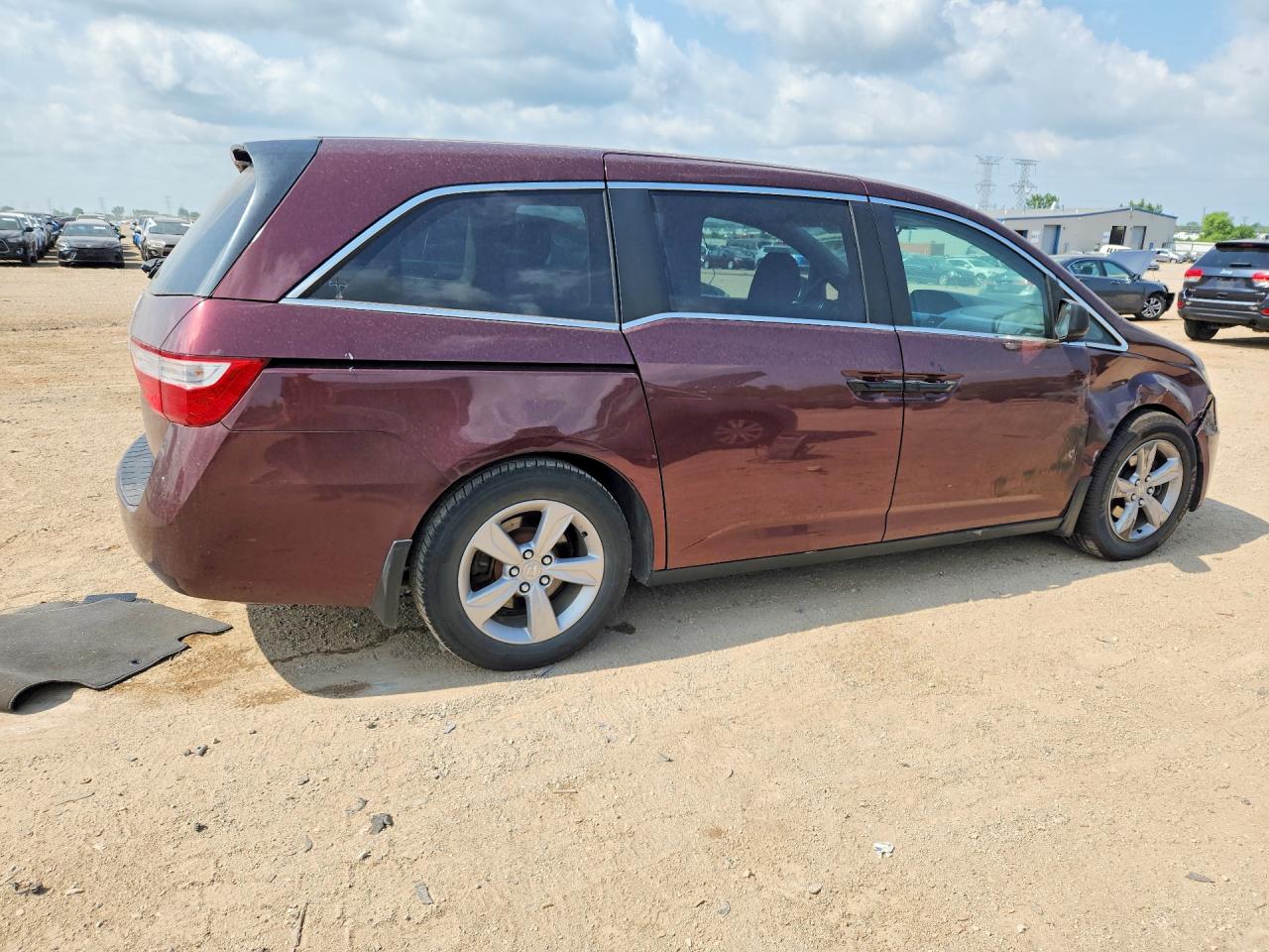 2013 Honda Odyssey Lx Maroon vin: 5FNRL5H23DB005587