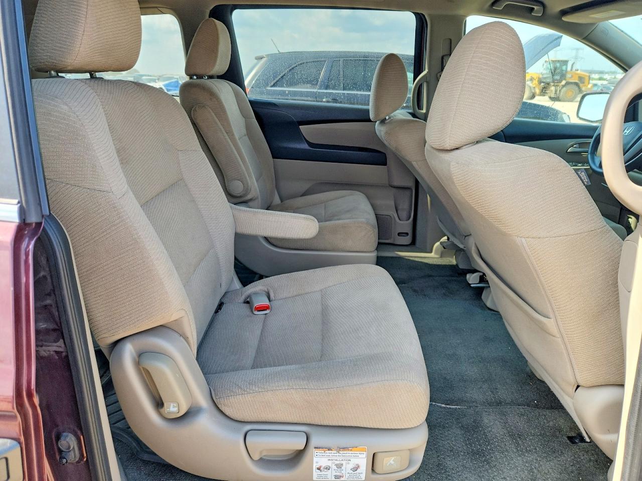 2013 Honda Odyssey Lx Maroon vin: 5FNRL5H23DB005587