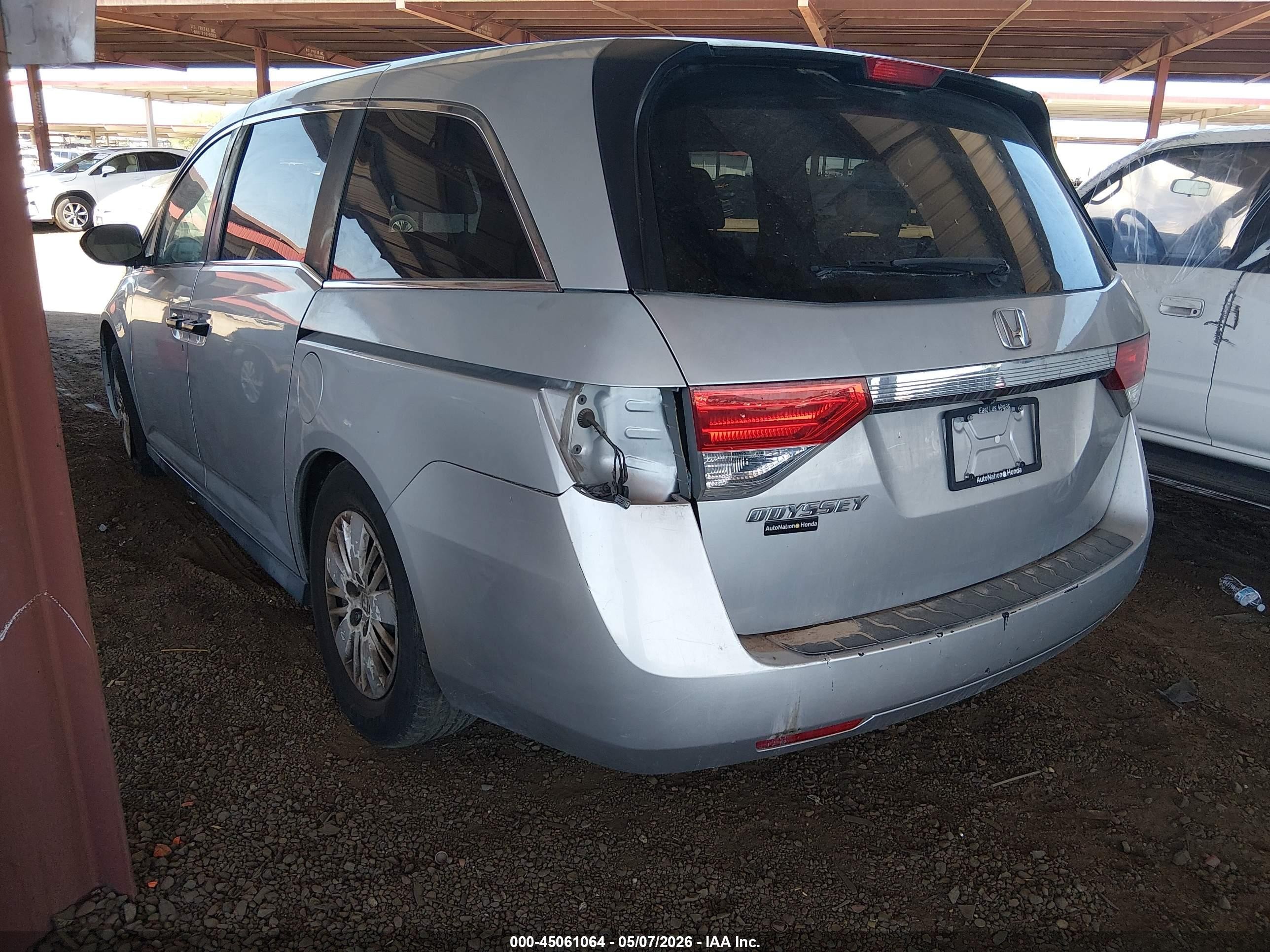 2014 Honda Odyssey Lx Silver vin: 5FNRL5H23EB023296