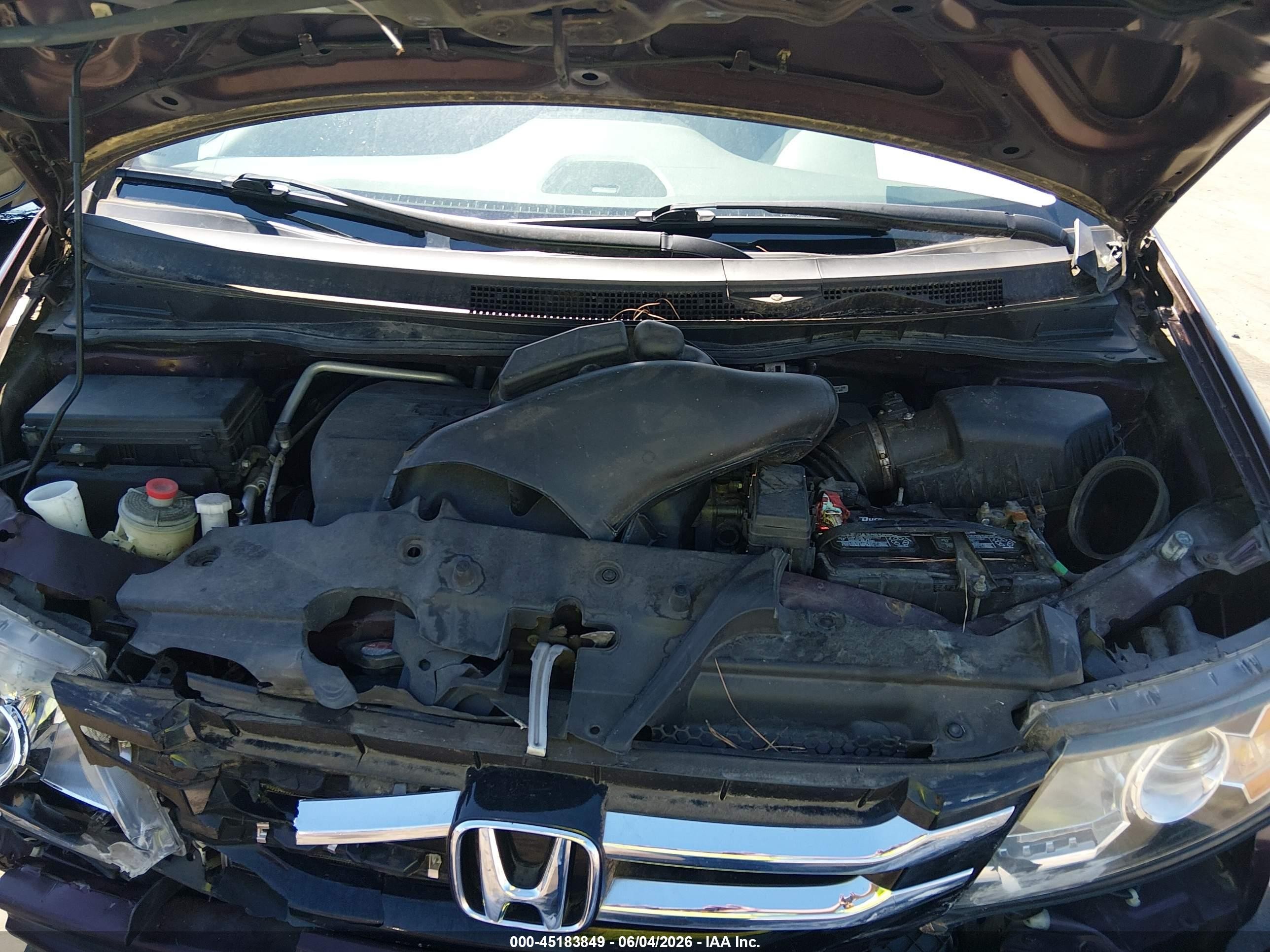 2014 Honda Odyssey Lx Burgundy vin: 5FNRL5H23EB028997