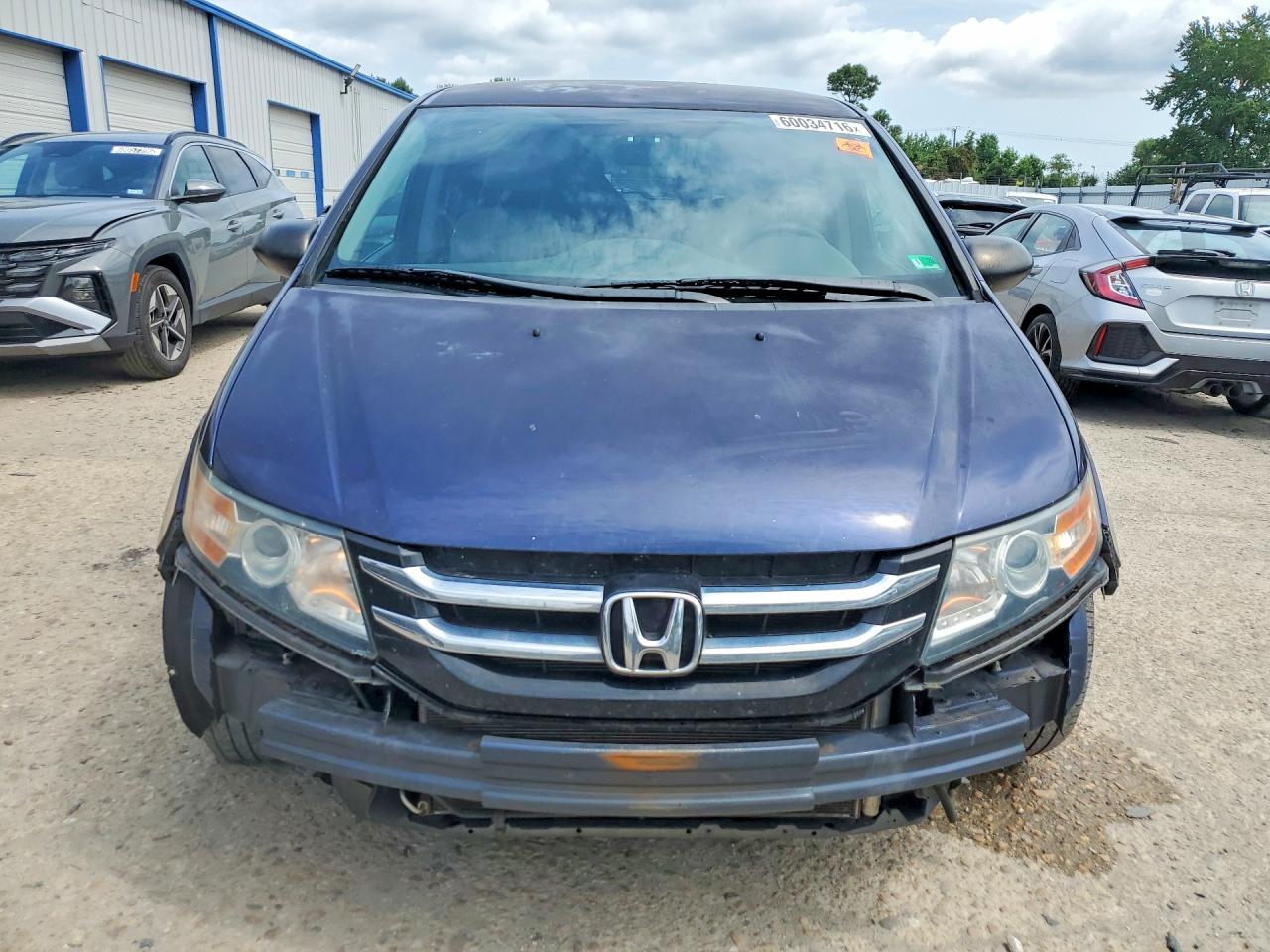 2014 Honda Odyssey Lx Blue vin: 5FNRL5H23EB051664