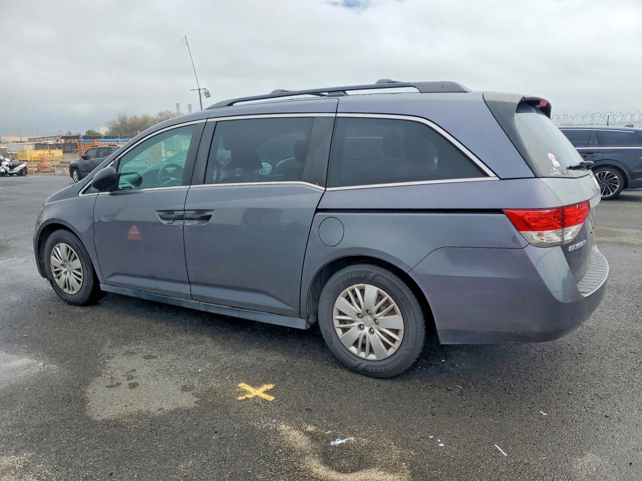 2015 Honda Odyssey Lx Gray vin: 5FNRL5H23FB094418