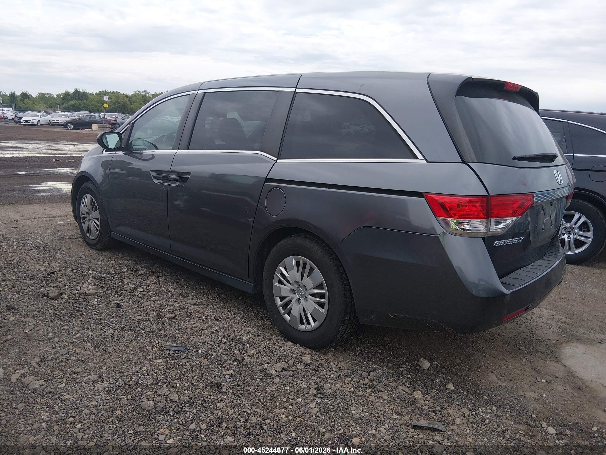 2016 Honda Odyssey Lx Серый vin: 5FNRL5H23GB014598