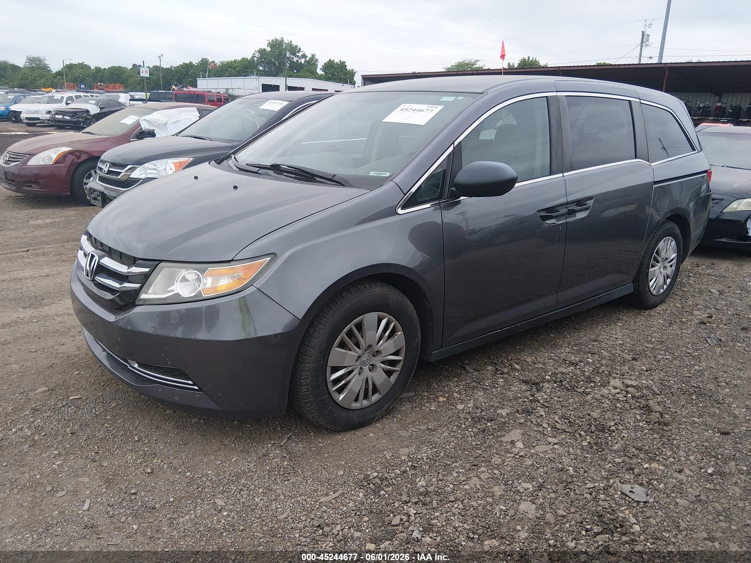 2016 Honda Odyssey Lx Серый vin: 5FNRL5H23GB014598