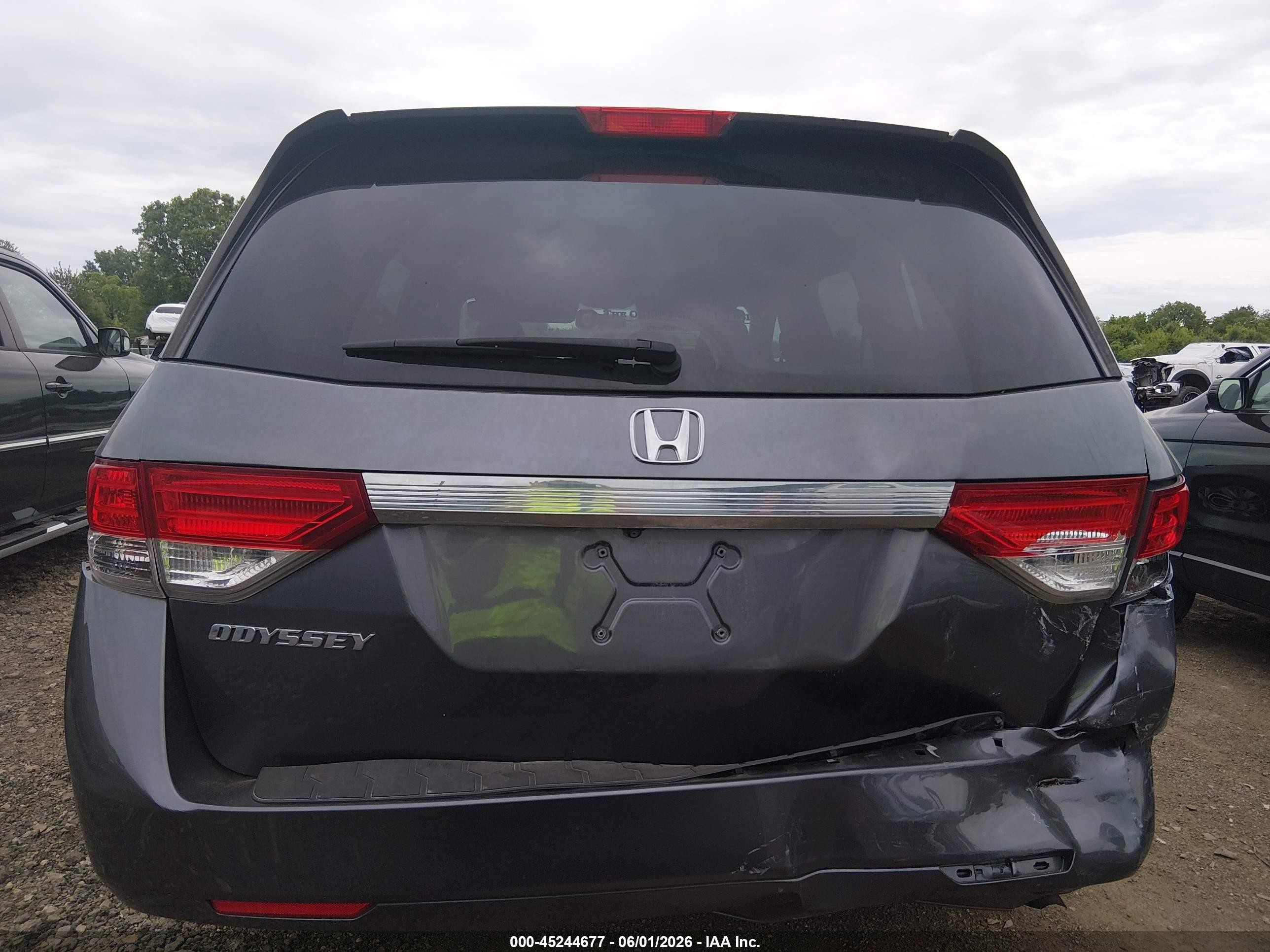 2016 Honda Odyssey Lx Серый vin: 5FNRL5H23GB014598