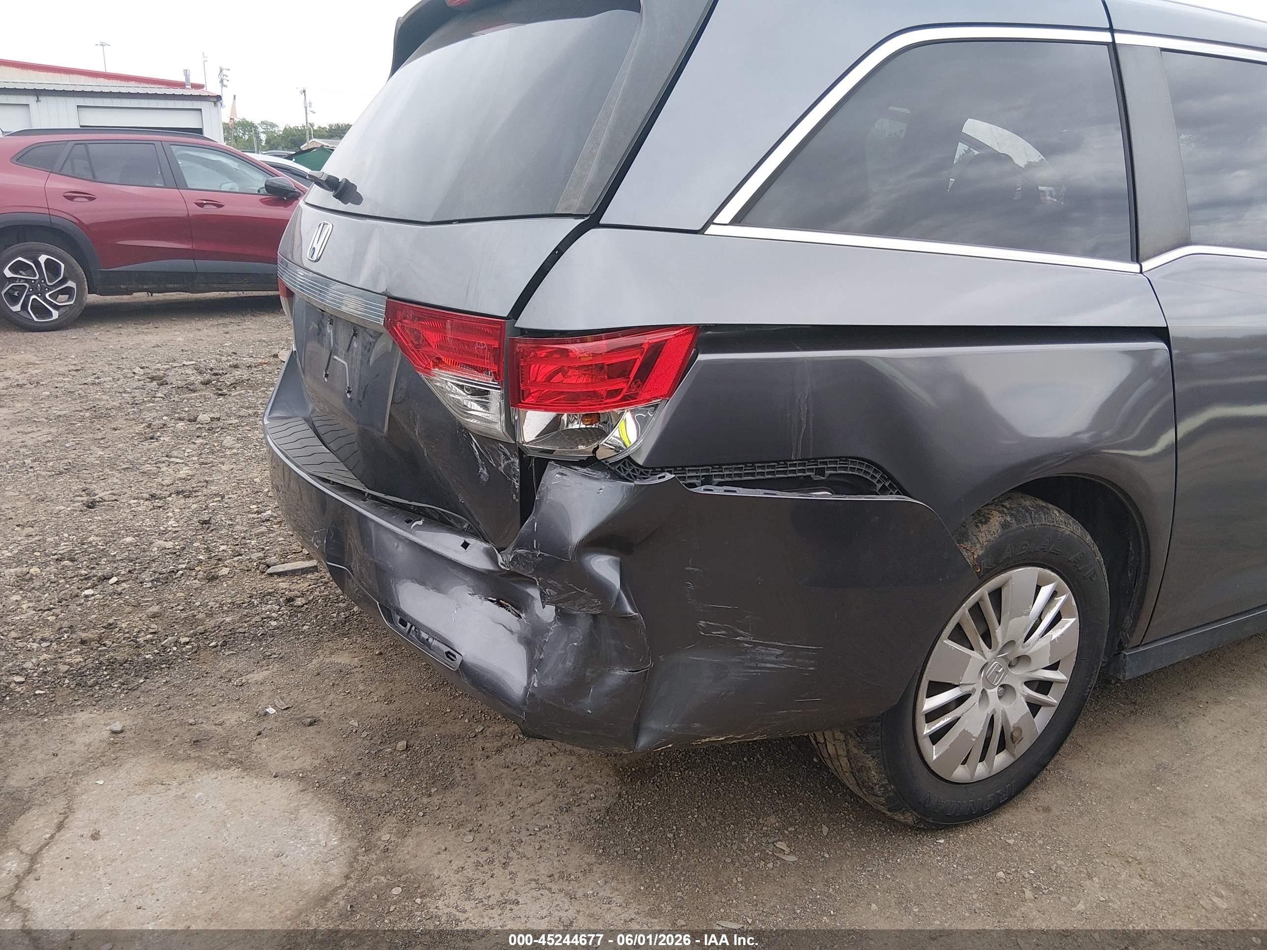2016 Honda Odyssey Lx Серый vin: 5FNRL5H23GB014598