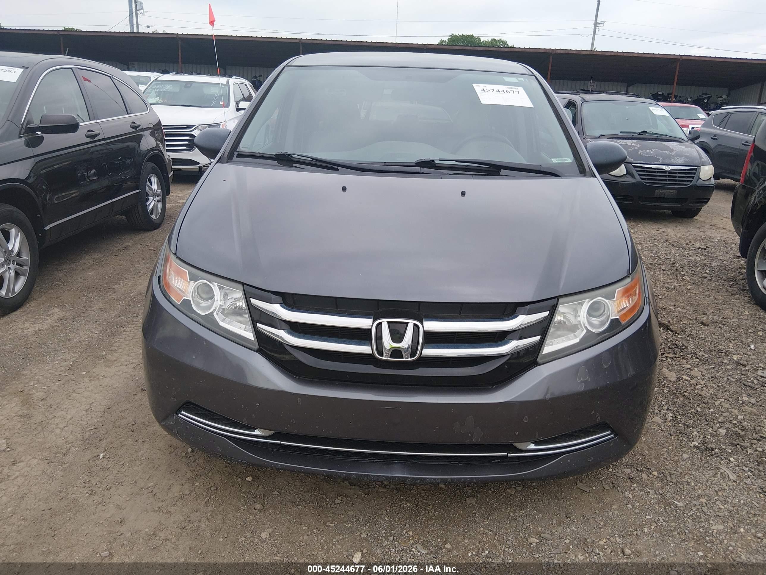 2016 Honda Odyssey Lx Серый vin: 5FNRL5H23GB014598