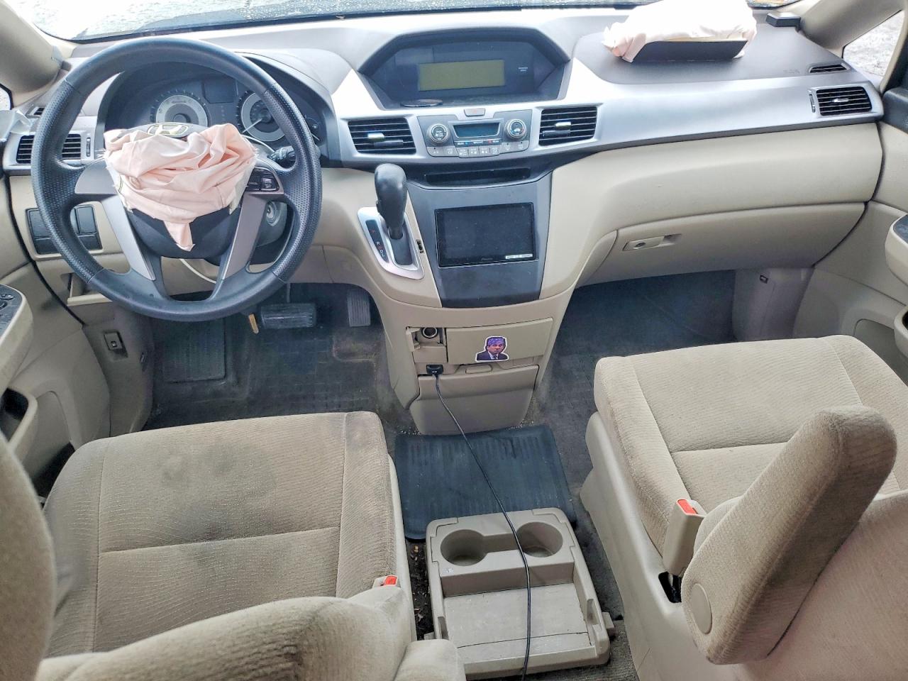 2011 Honda Odyssey Lx White vin: 5FNRL5H24BB017177