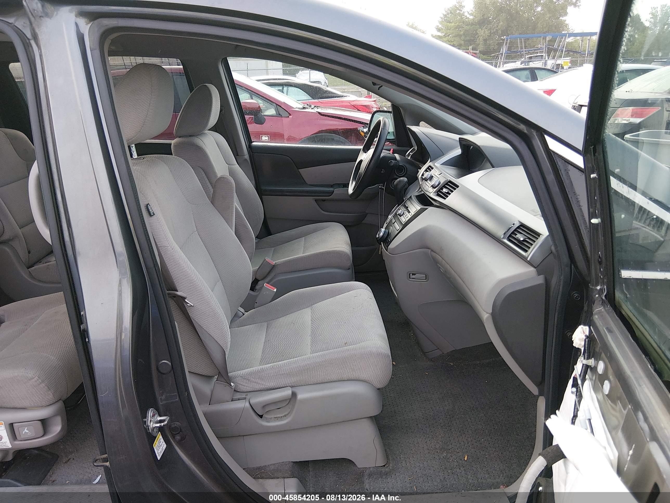 2011 Honda Odyssey Lx Gray vin: 5FNRL5H24BB024789
