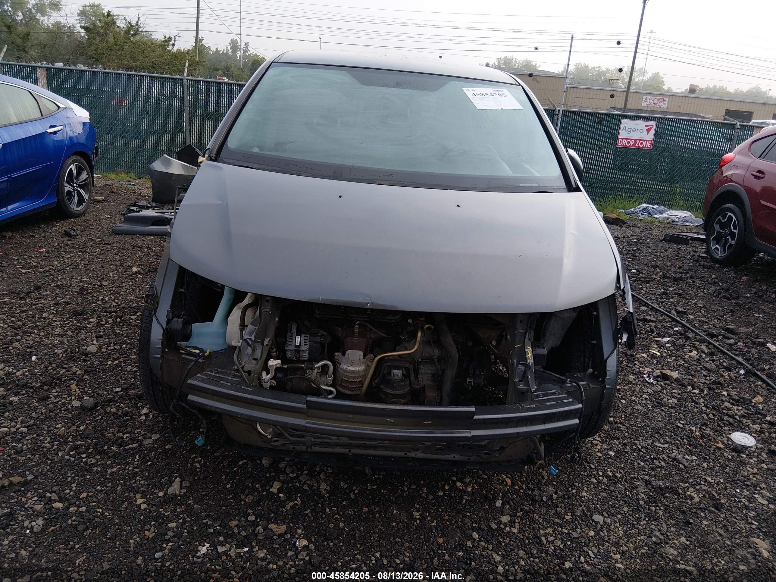2011 Honda Odyssey Lx Gray vin: 5FNRL5H24BB024789