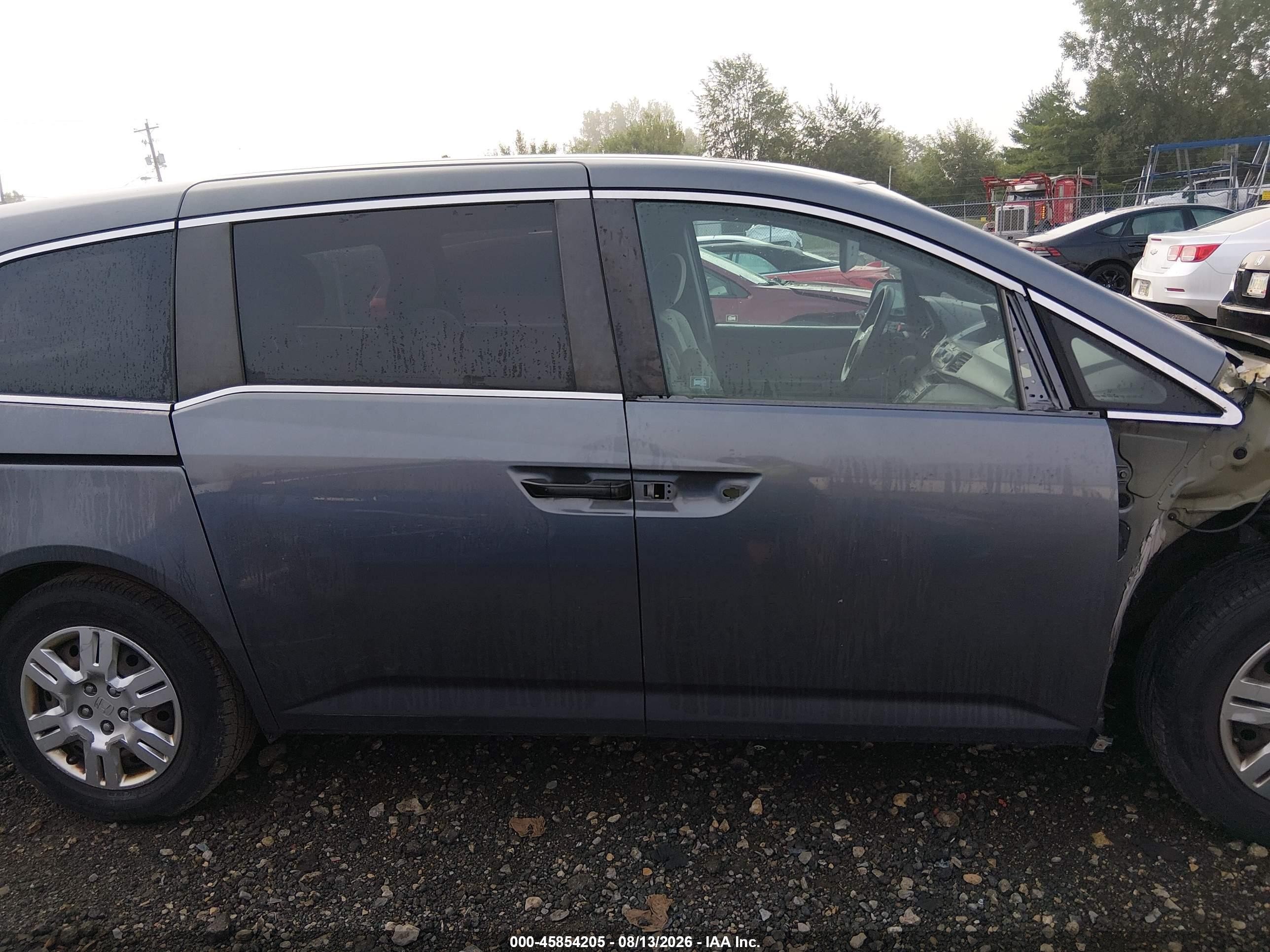 2011 Honda Odyssey Lx Gray vin: 5FNRL5H24BB024789