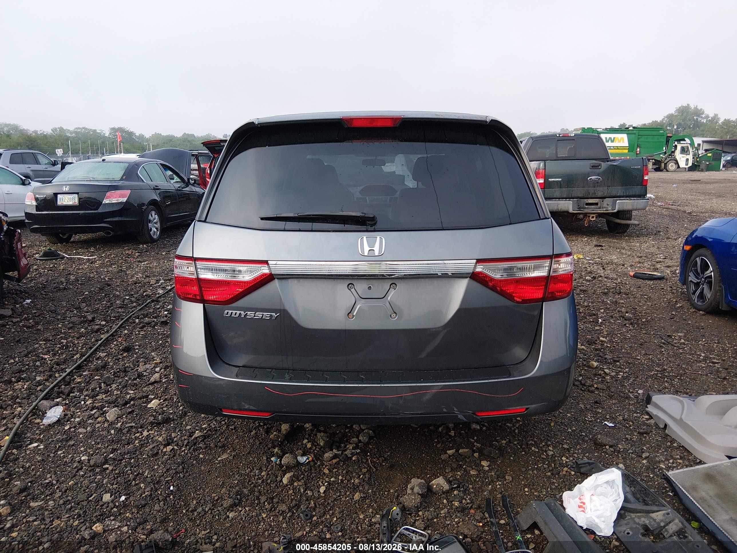 2011 Honda Odyssey Lx Gray vin: 5FNRL5H24BB024789