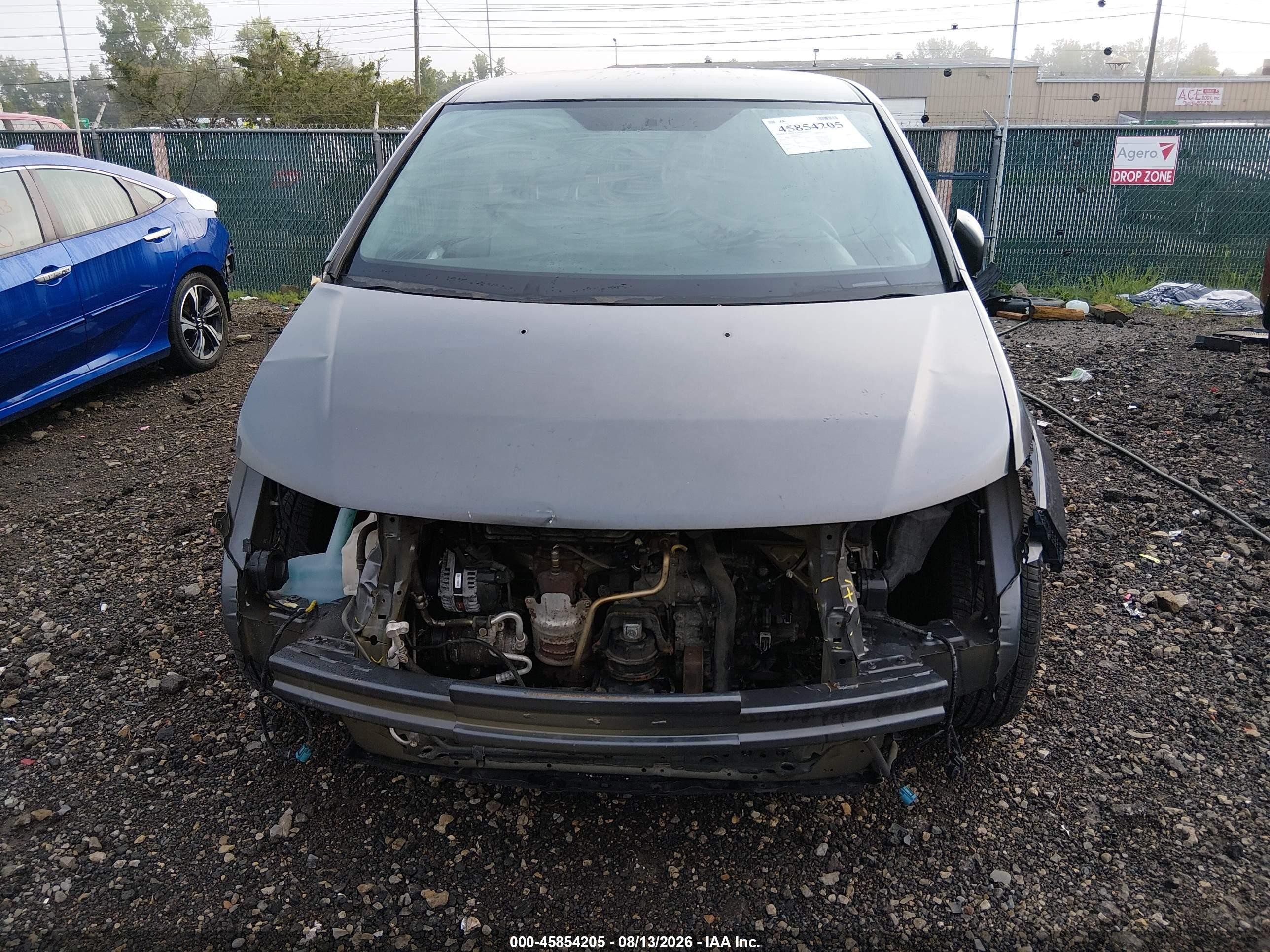 2011 Honda Odyssey Lx Gray vin: 5FNRL5H24BB024789