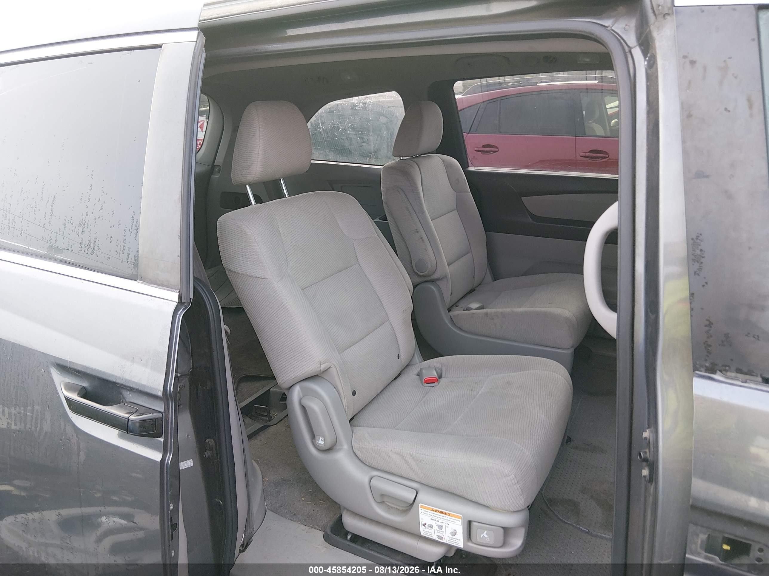 2011 Honda Odyssey Lx Gray vin: 5FNRL5H24BB024789