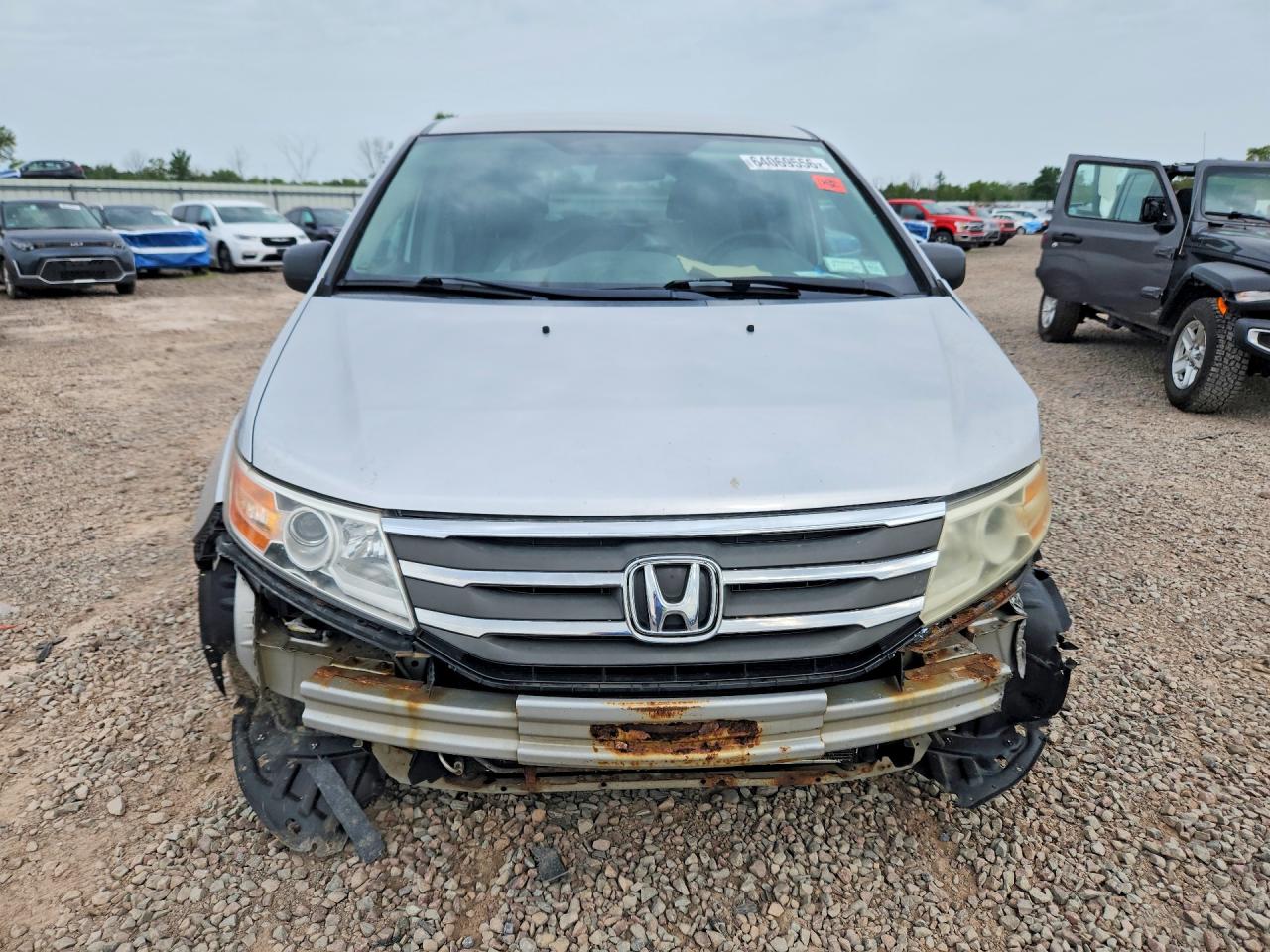 2011 Honda Odyssey Lx Silver vin: 5FNRL5H24BB075967