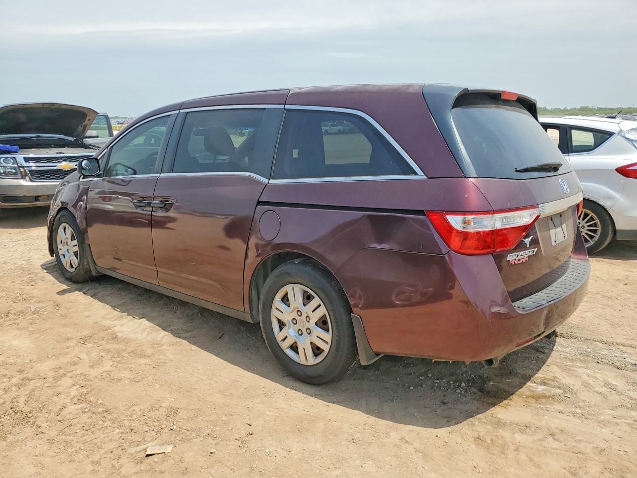 2011 Honda Odyssey Lx Maroon vin: 5FNRL5H24BB083485