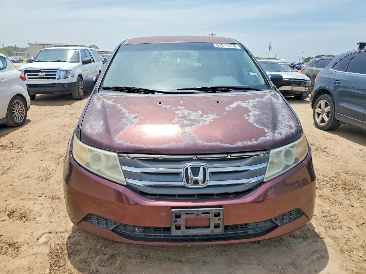 2011 Honda Odyssey Lx Maroon vin: 5FNRL5H24BB083485