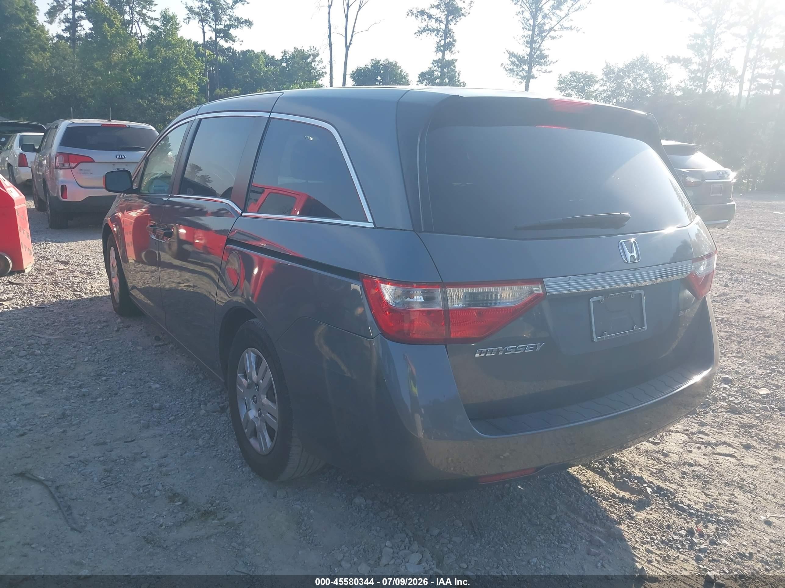 2012 Honda Odyssey Lx Gray vin: 5FNRL5H24CB081091