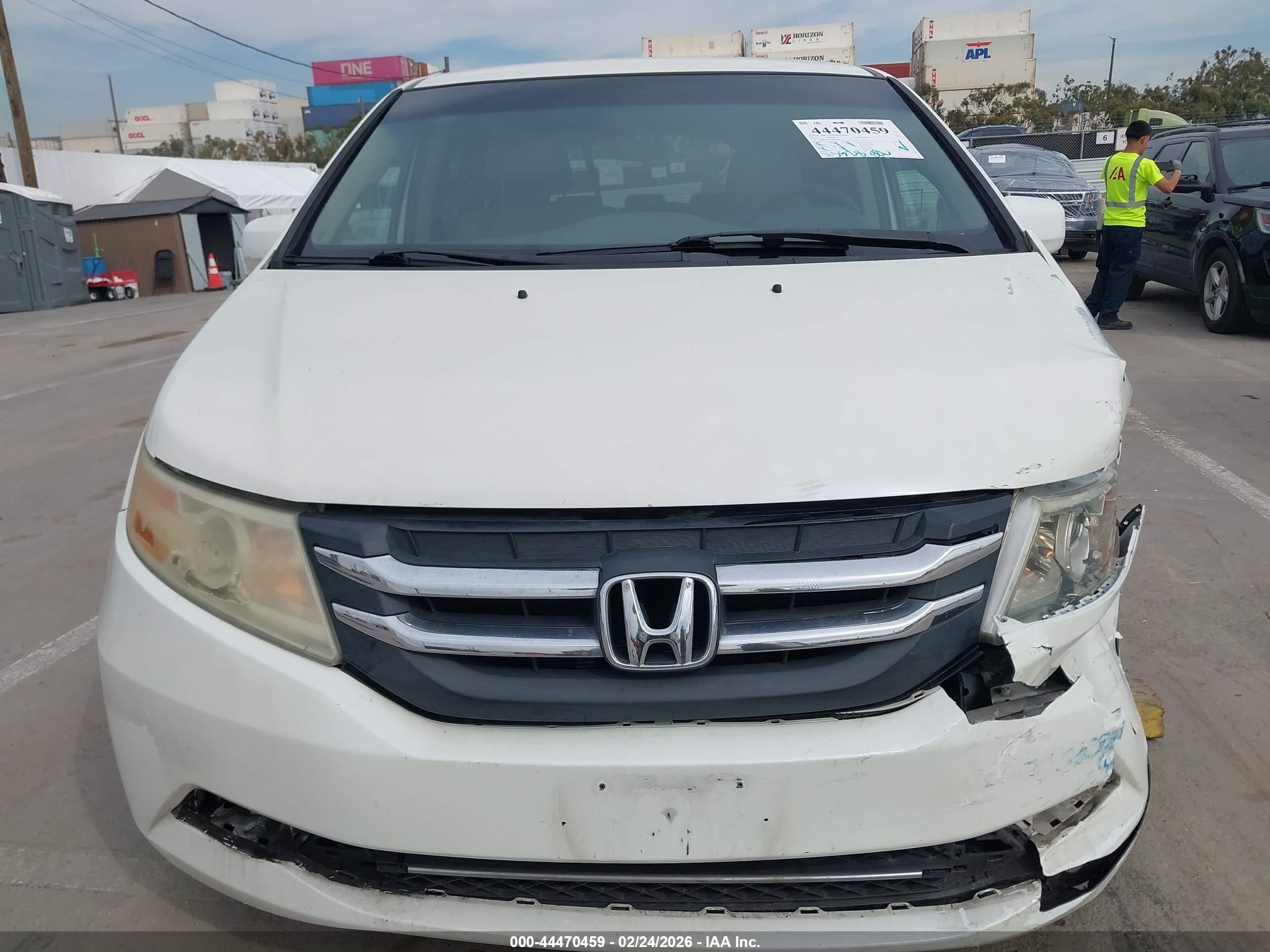 2013 Honda Odyssey Lx White vin: 5FNRL5H24DB048870