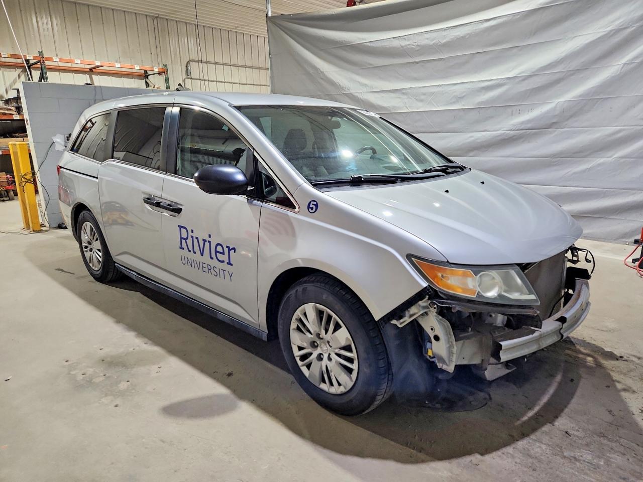 2014 Honda Odyssey Lx Silver vin: 5FNRL5H24EB006202