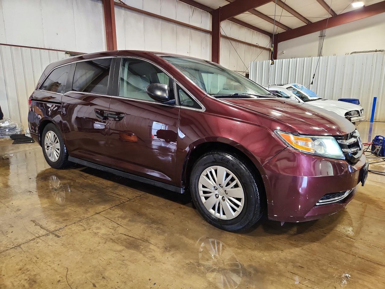 2015 Honda Odyssey Lx Maroon vin: 5FNRL5H24FB016973