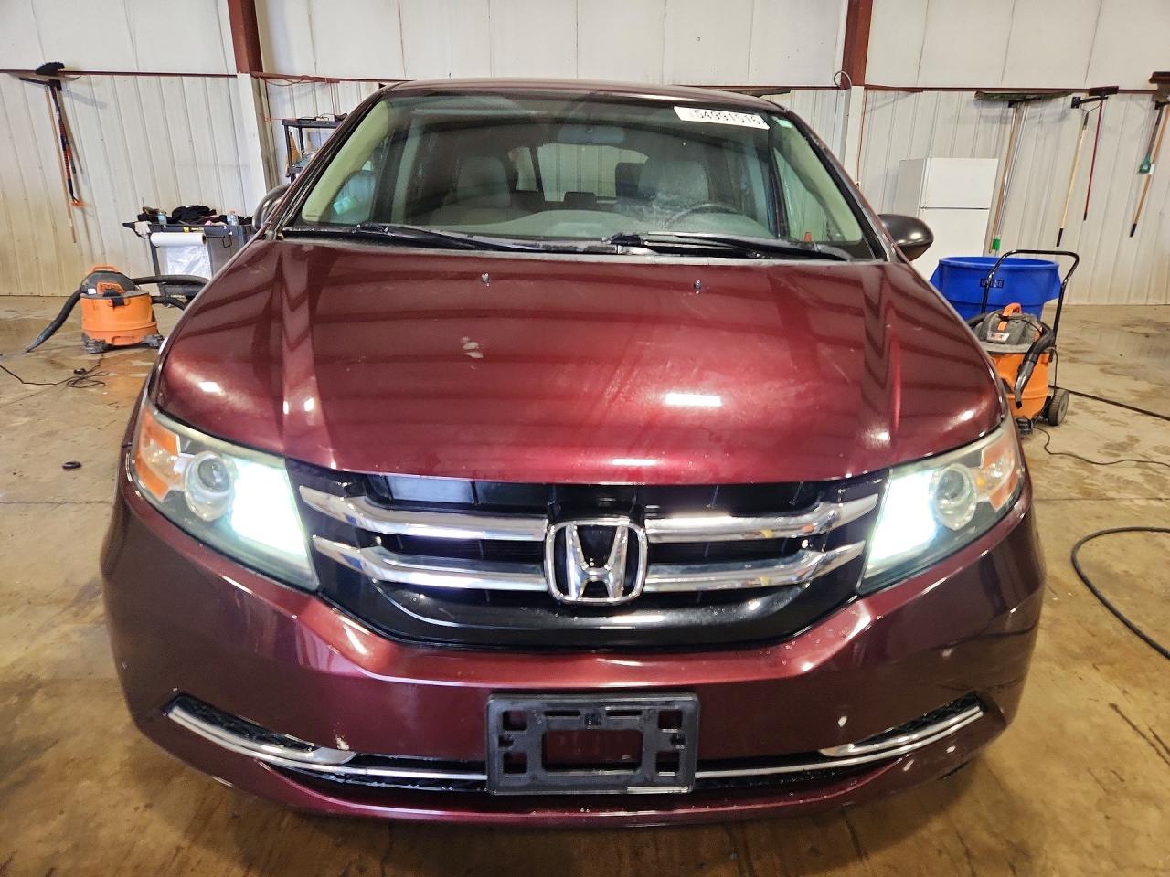 2015 Honda Odyssey Lx Maroon vin: 5FNRL5H24FB016973