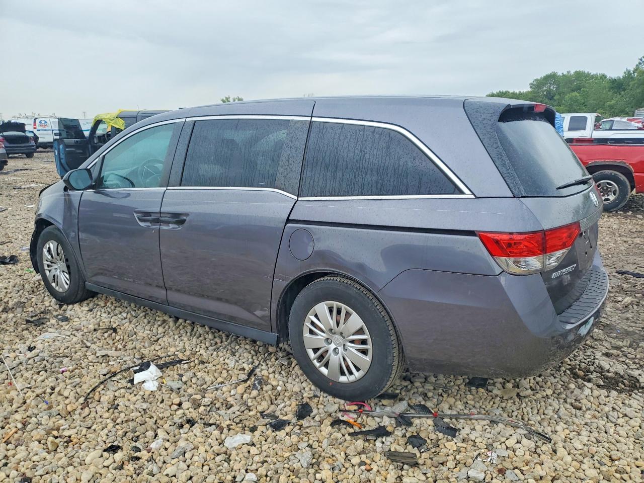 2015 Honda Odyssey Lx Gray vin: 5FNRL5H24FB130438