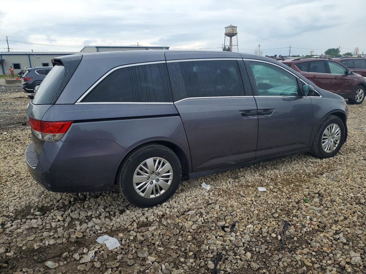 2015 Honda Odyssey Lx Gray vin: 5FNRL5H24FB130438